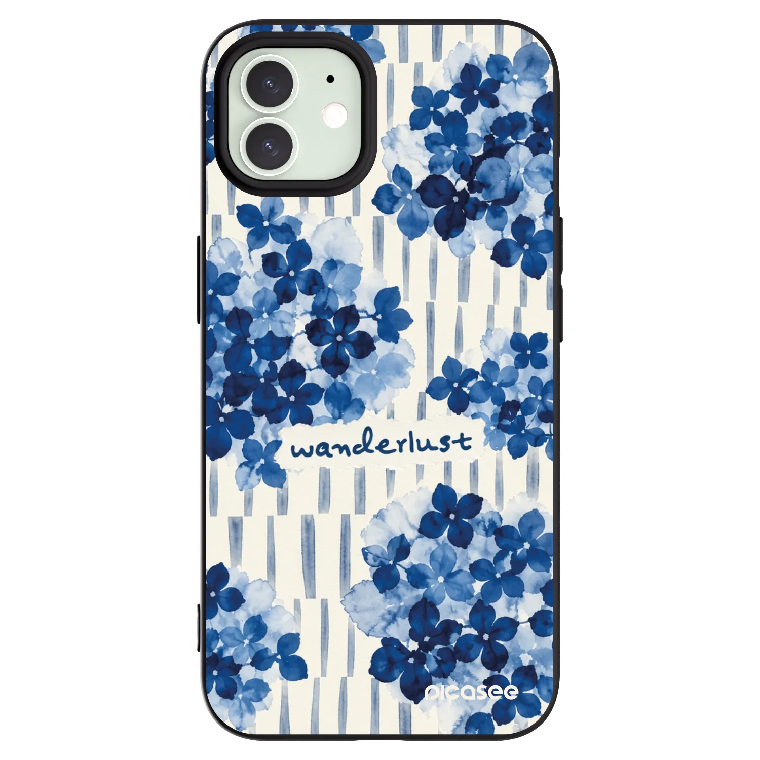 Picasee silikonowe czarne etui na Apple iPhone 12 - Azorea