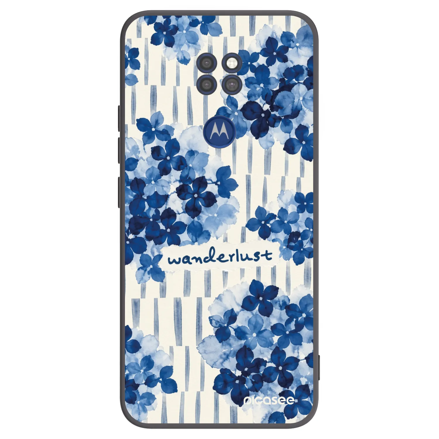 Picasee silikonowe czarne etui na Motorola Moto G9 Play - Azorea