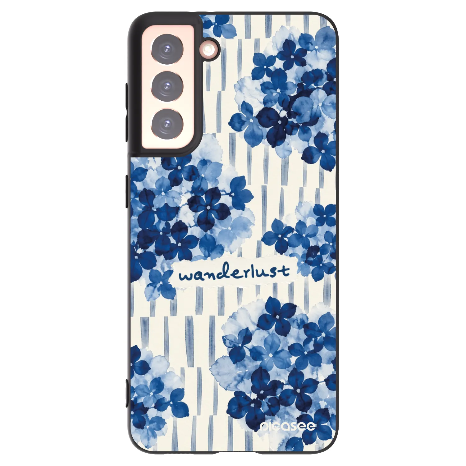 Picasee silikonowe czarne etui na Samsung Galaxy S21 5G G991B - Azorea