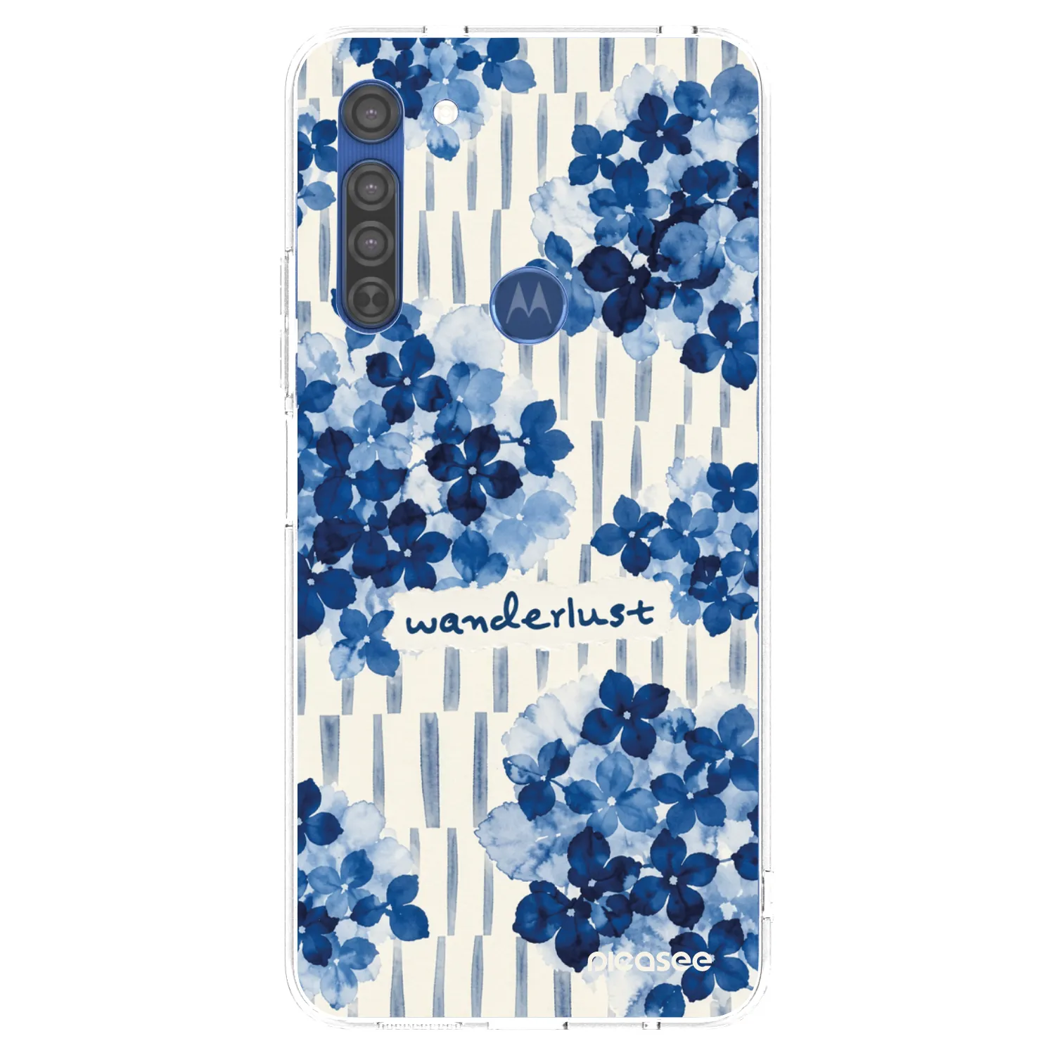 Picasee silikonowe przeźroczyste etui na Motorola Moto G8 - Azorea
