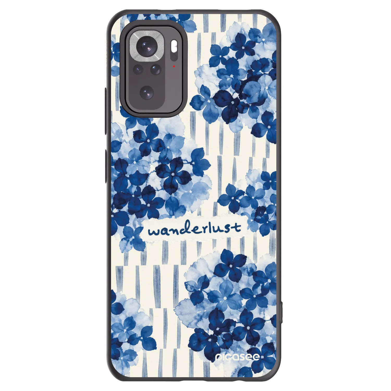 Picasee silikonowe czarne etui na Xiaomi Redmi Note 10 - Azorea