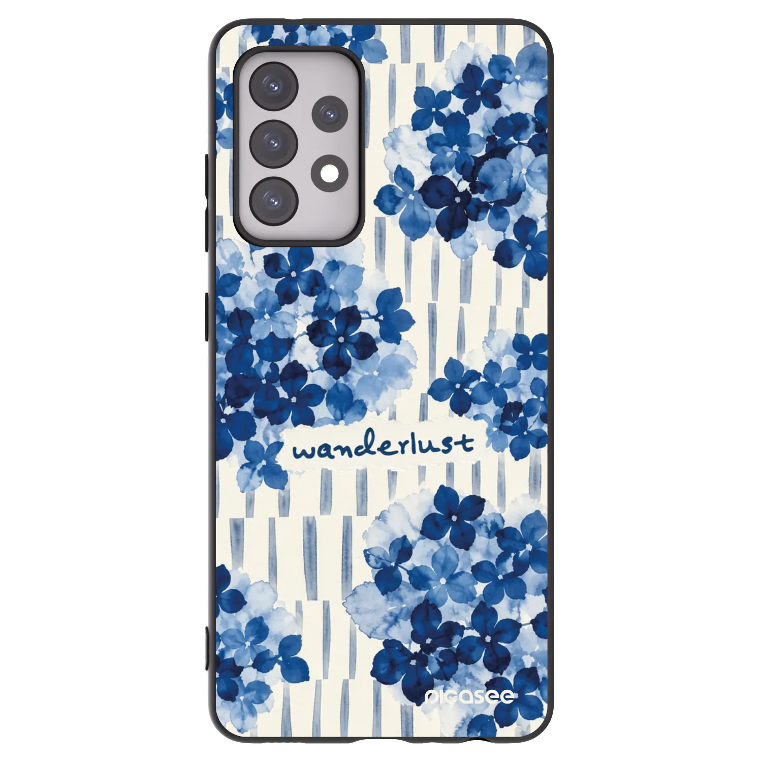 Picasee silikonowe czarne etui na Samsung Galaxy A52 5G A525F - Azorea