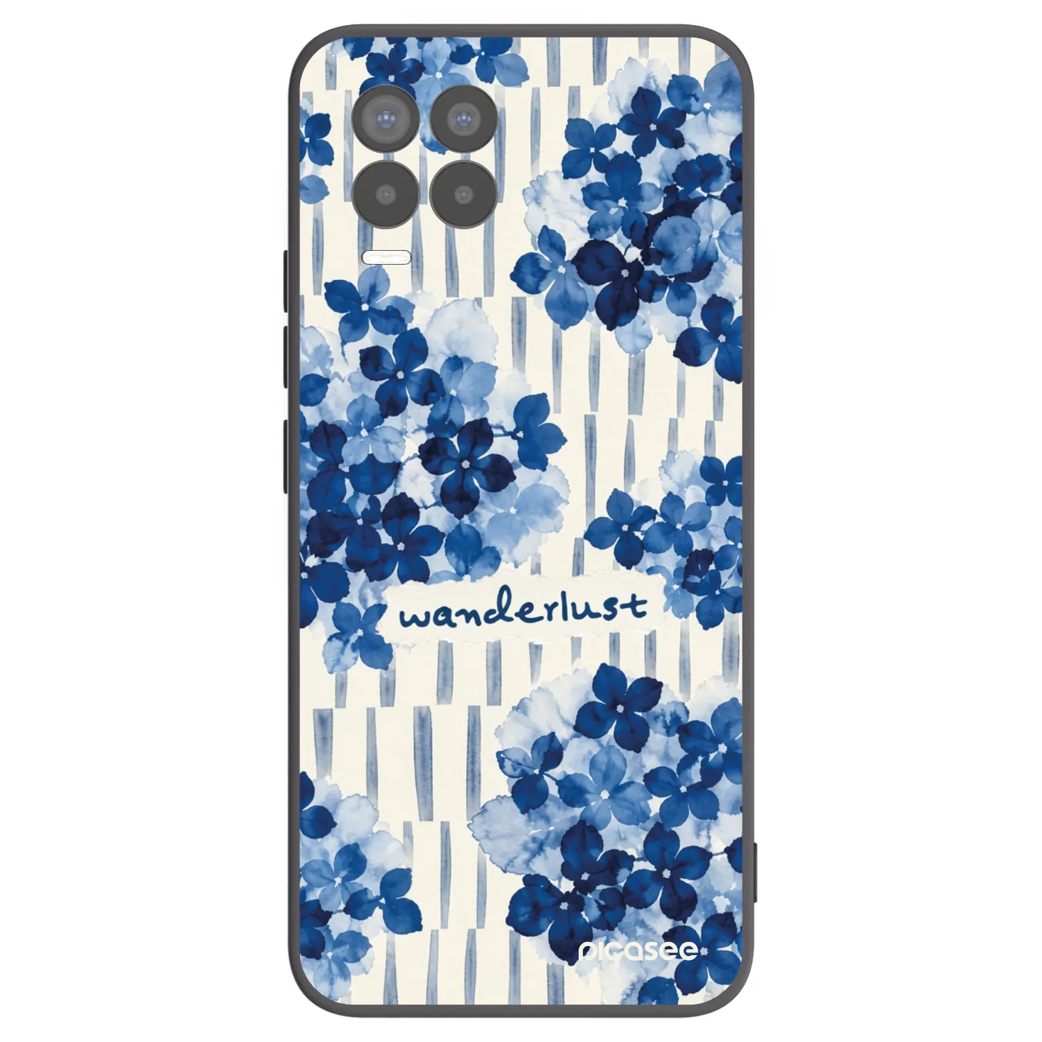 Picasee silikonowe czarne etui na Realme 8 4G - Azorea