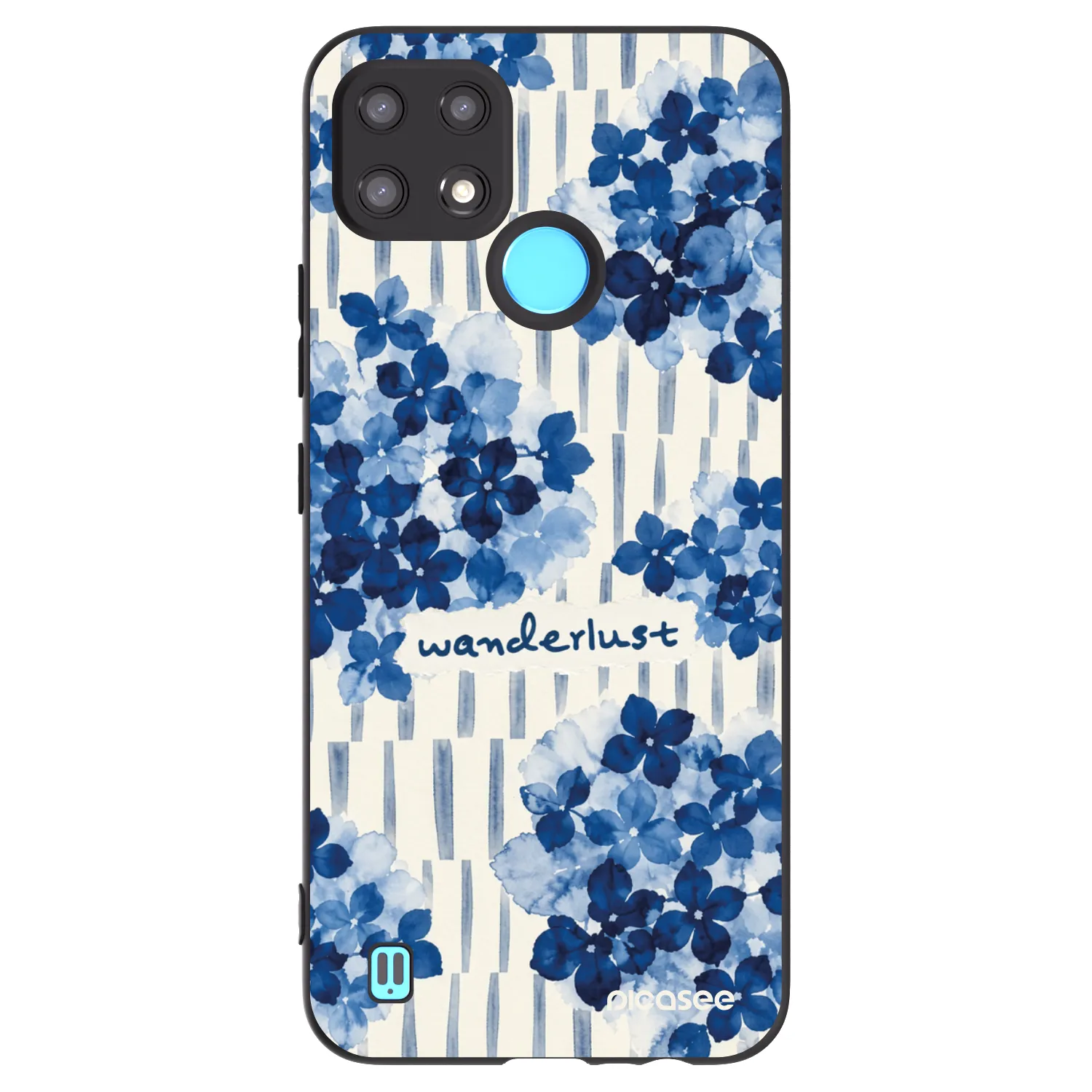 Picasee silikonowe czarne etui na Realme C21 - Azorea
