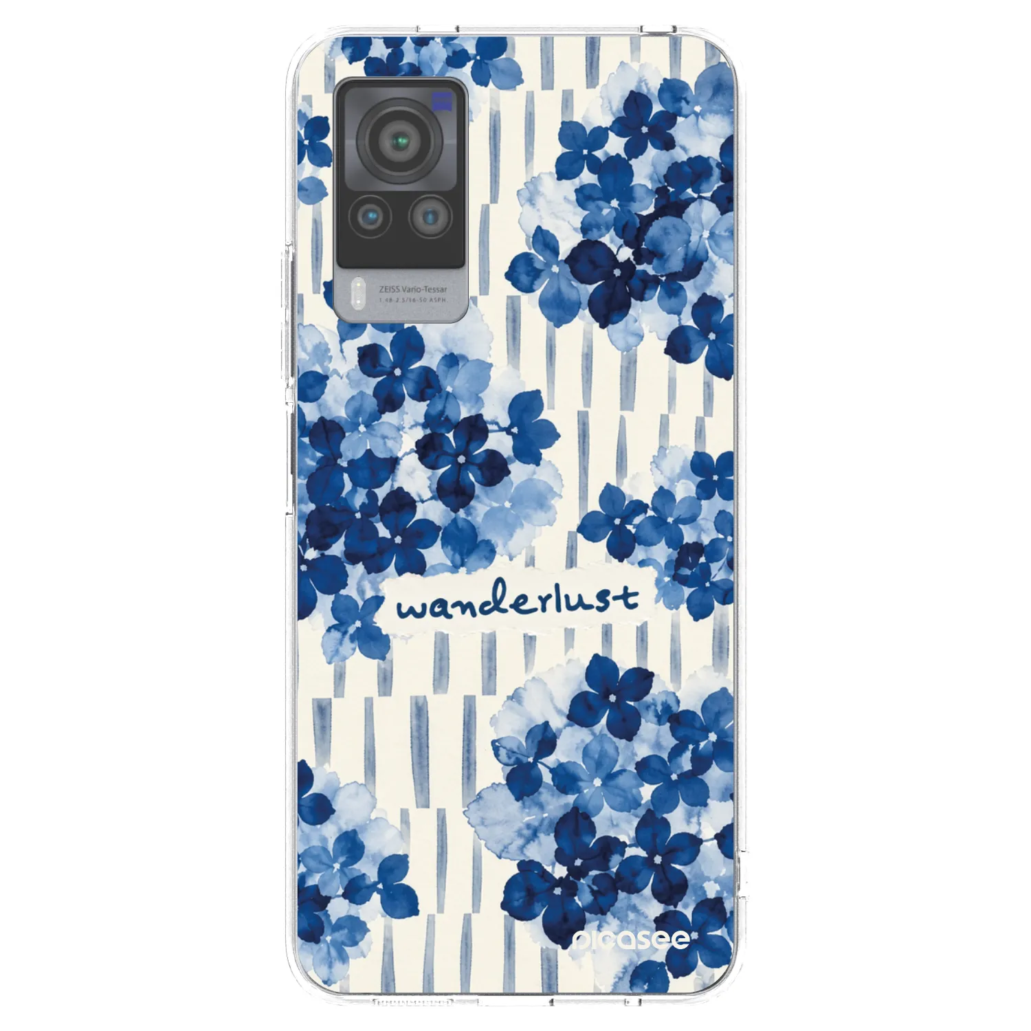 Picasee silikonowe przeźroczyste etui na Vivo X60 Pro 5G - Azorea