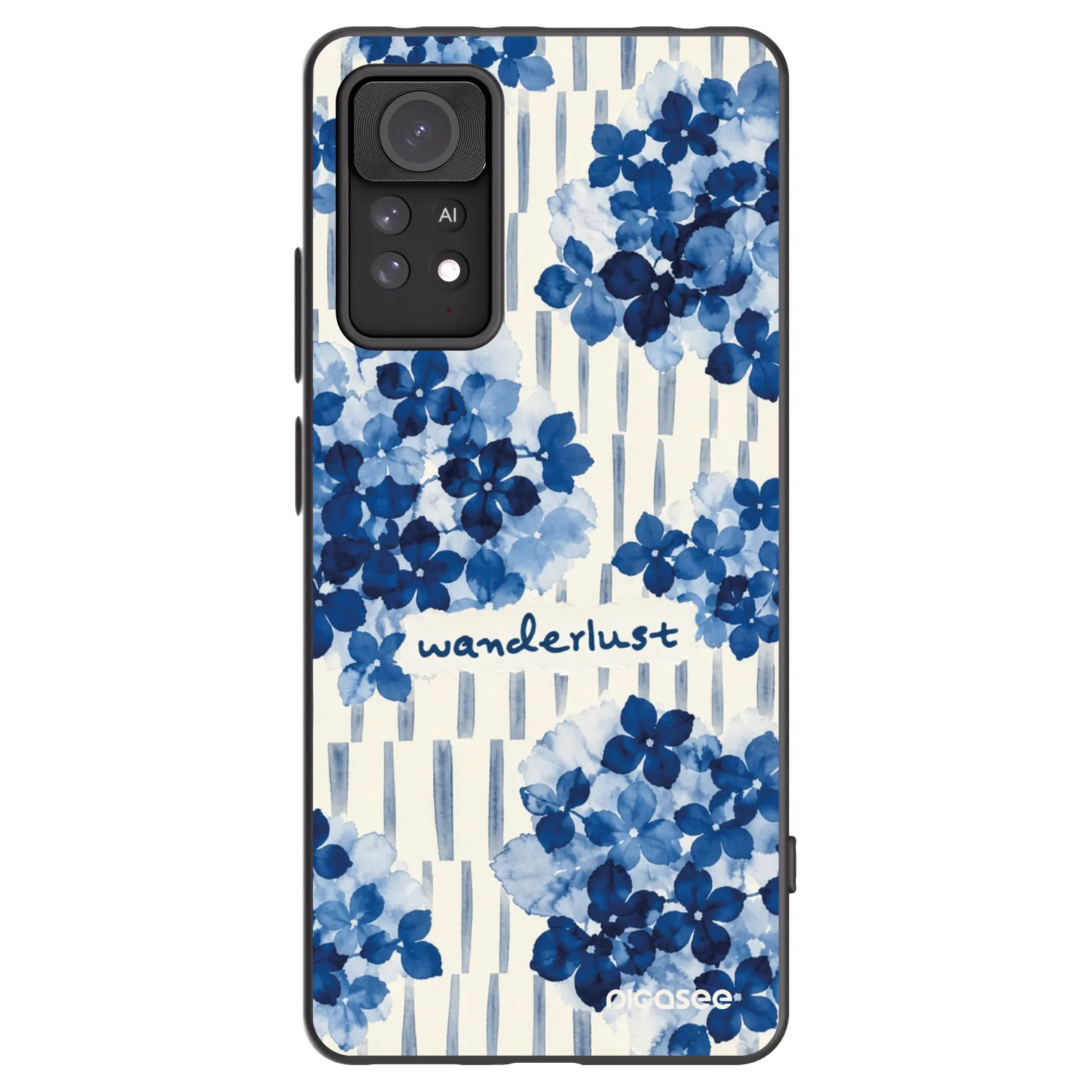 Picasee silikonowe czarne etui na Xiaomi Redmi Note 11 Pro - Azorea