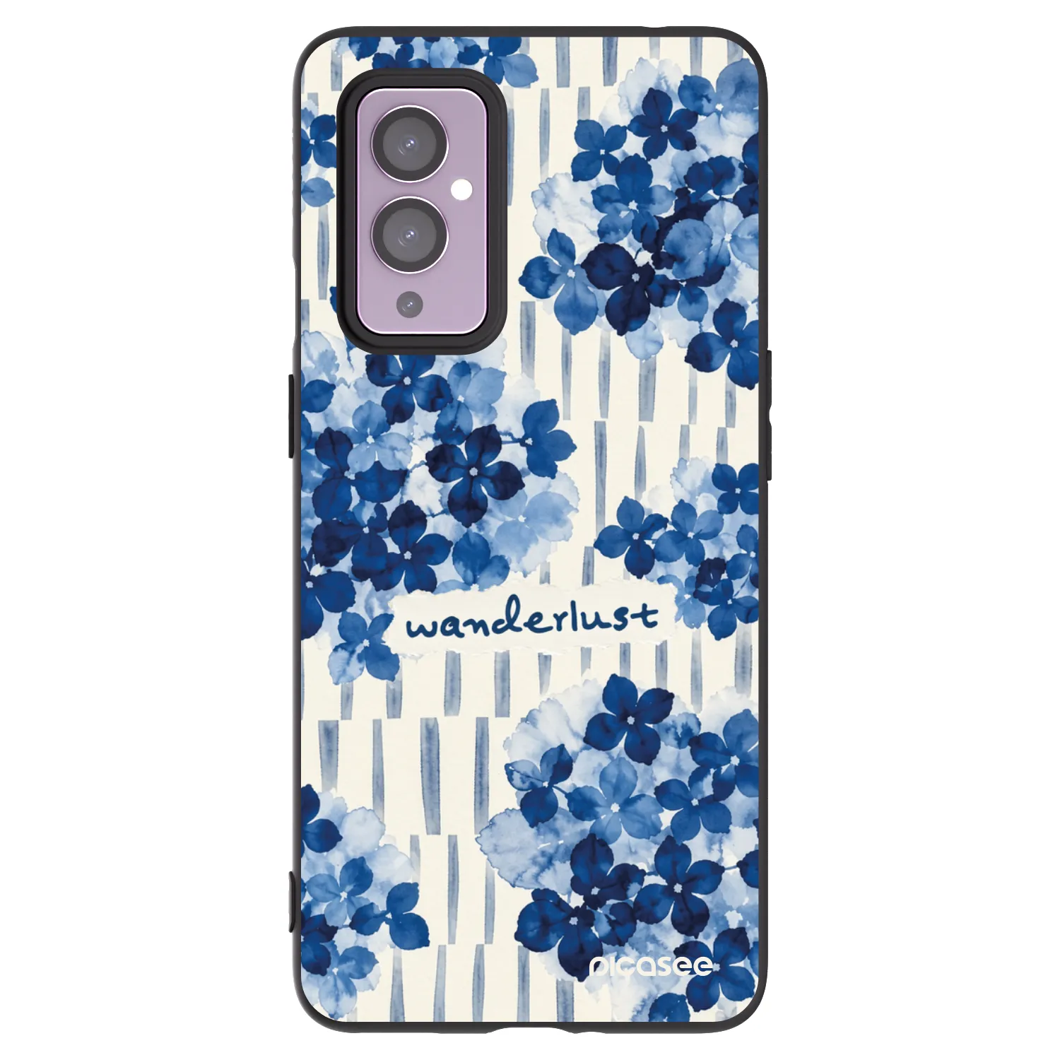 Picasee silikonowe czarne etui na OnePlus 9 - Azorea