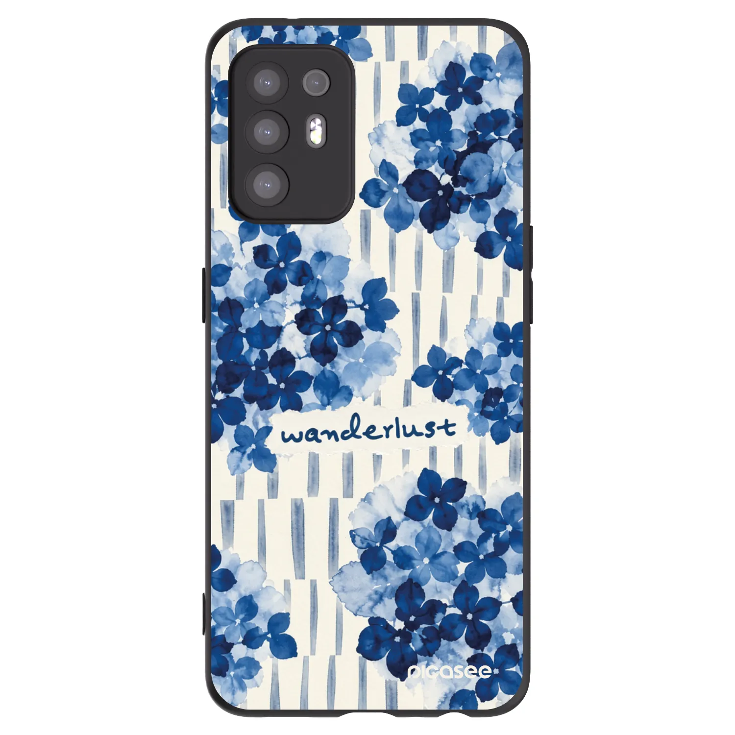 Picasee silikonowe czarne etui na OPPO A94 5G - Azorea