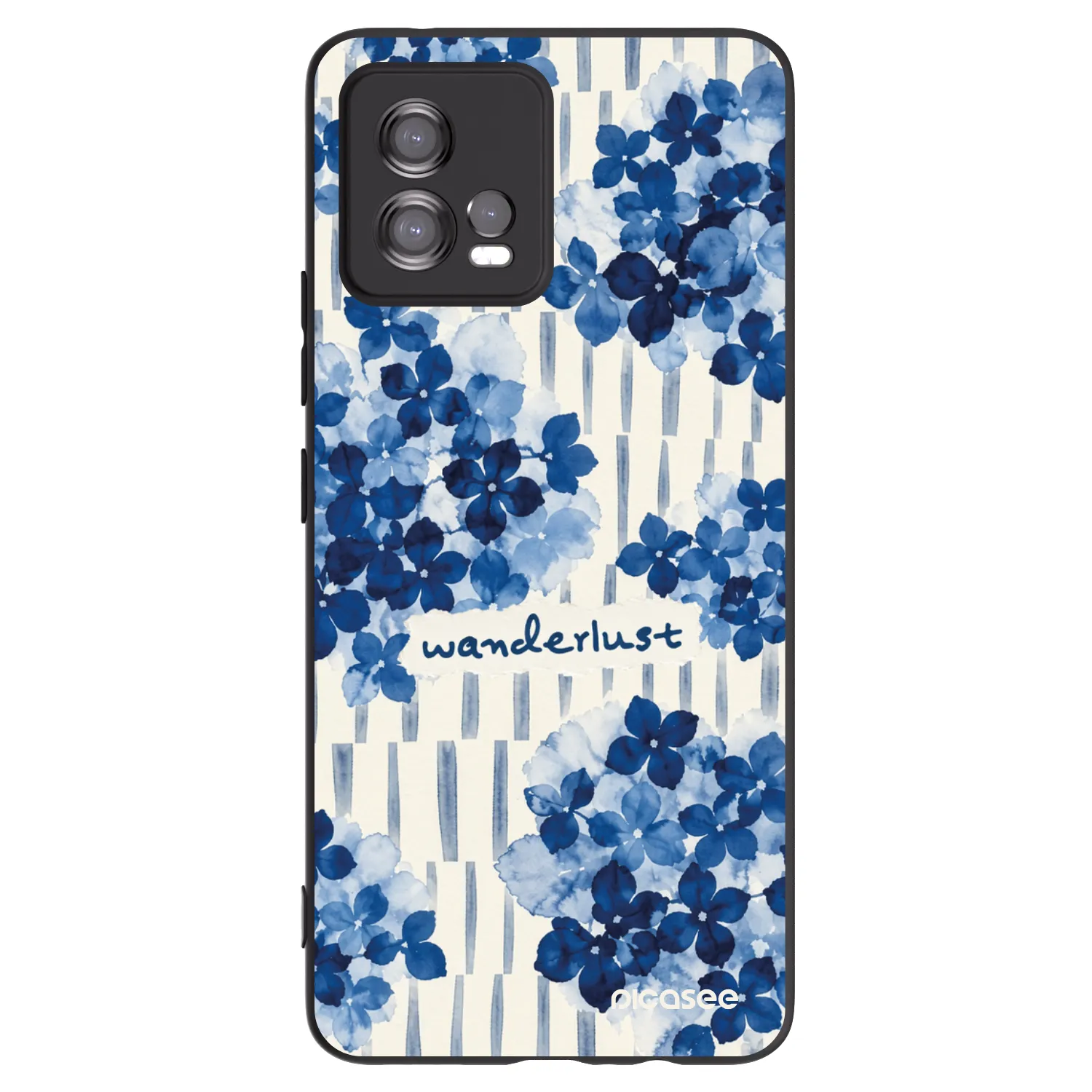 Picasee silikonowe czarne etui na Motorola Moto G72 - Azorea