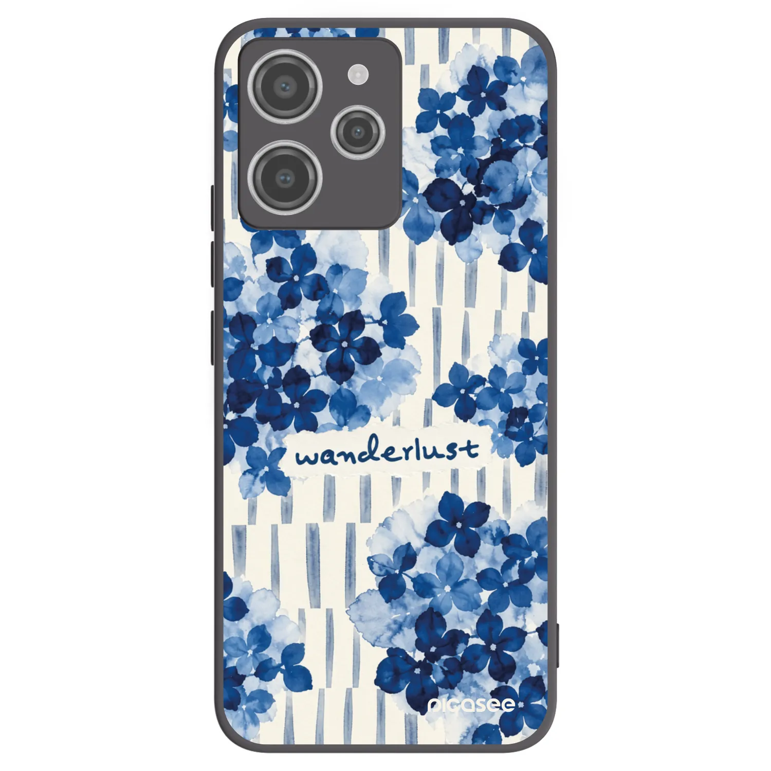 Picasee silikonowe czarne etui na Xiaomi Redmi 12 4G - Azorea