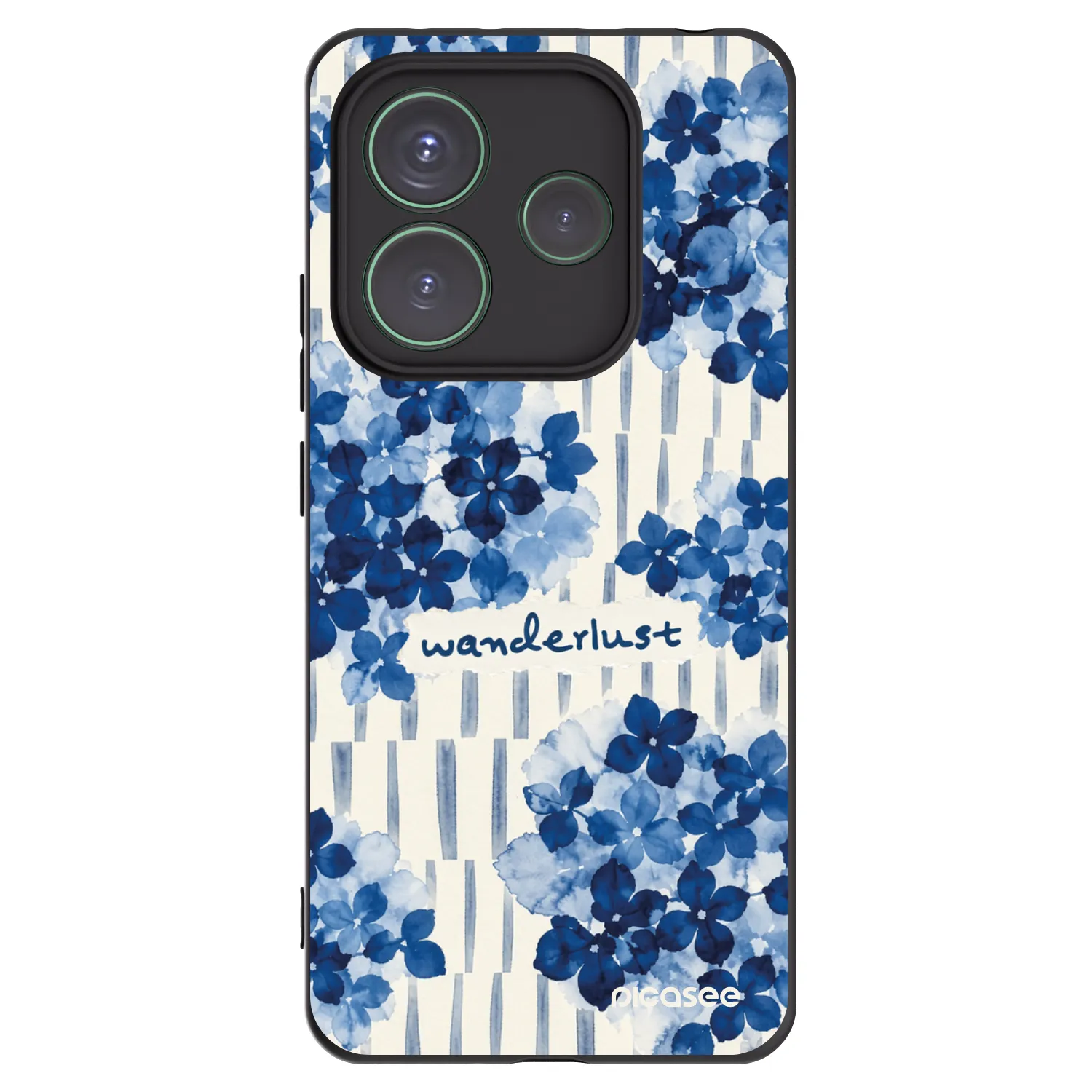 Picasee silikonowe czarne etui na Xiaomi Redmi Note 14 5G - Azorea