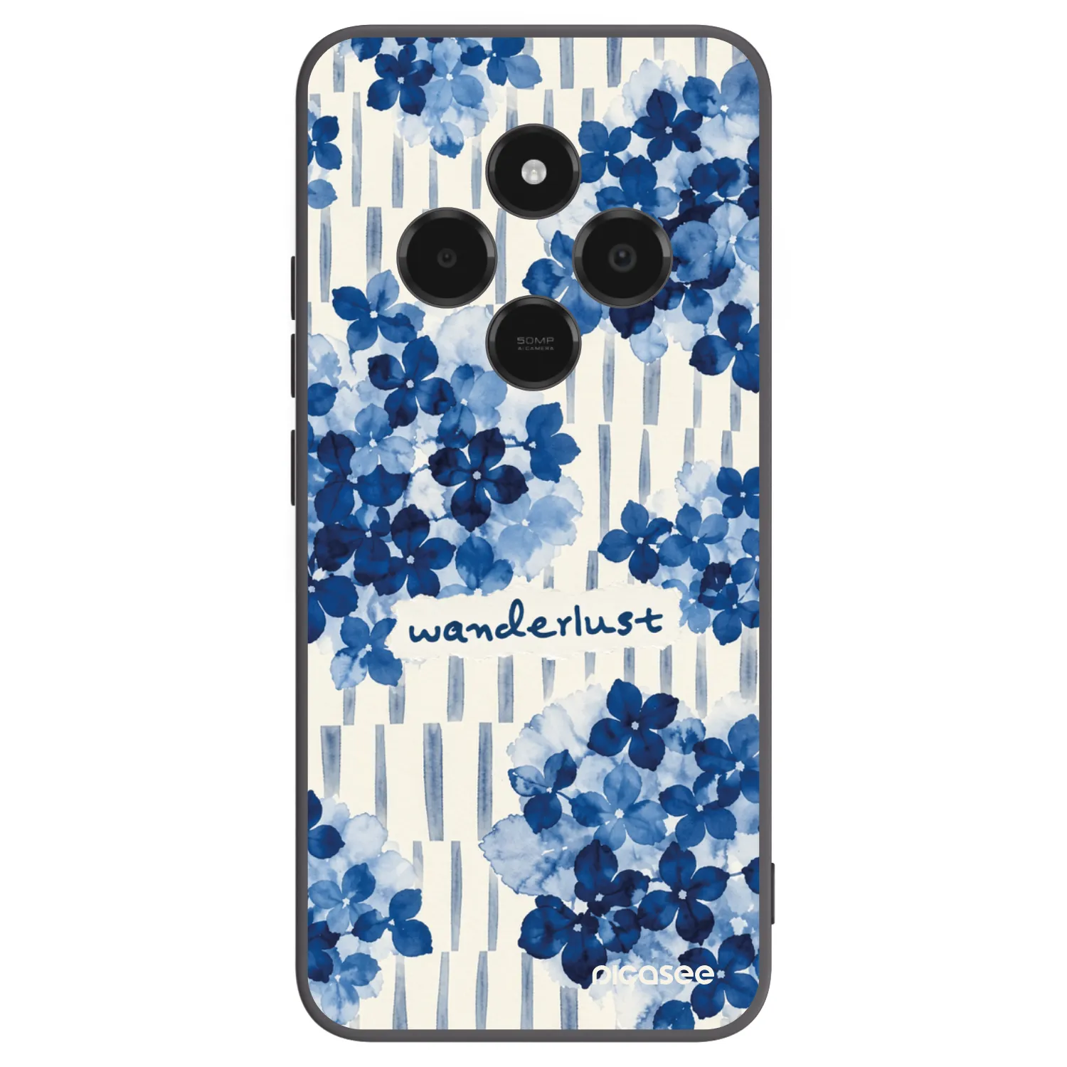 Picasee silikonowe czarne etui na Xiaomi Poco C75 - Azorea