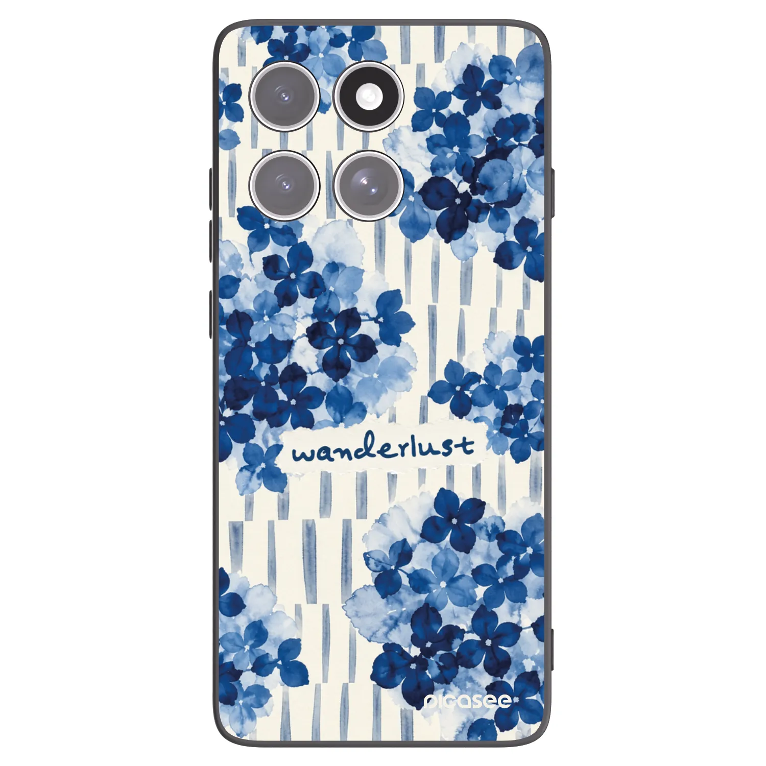Picasee silikonowe czarne etui na Motorola Edge 60 Pro - Azorea