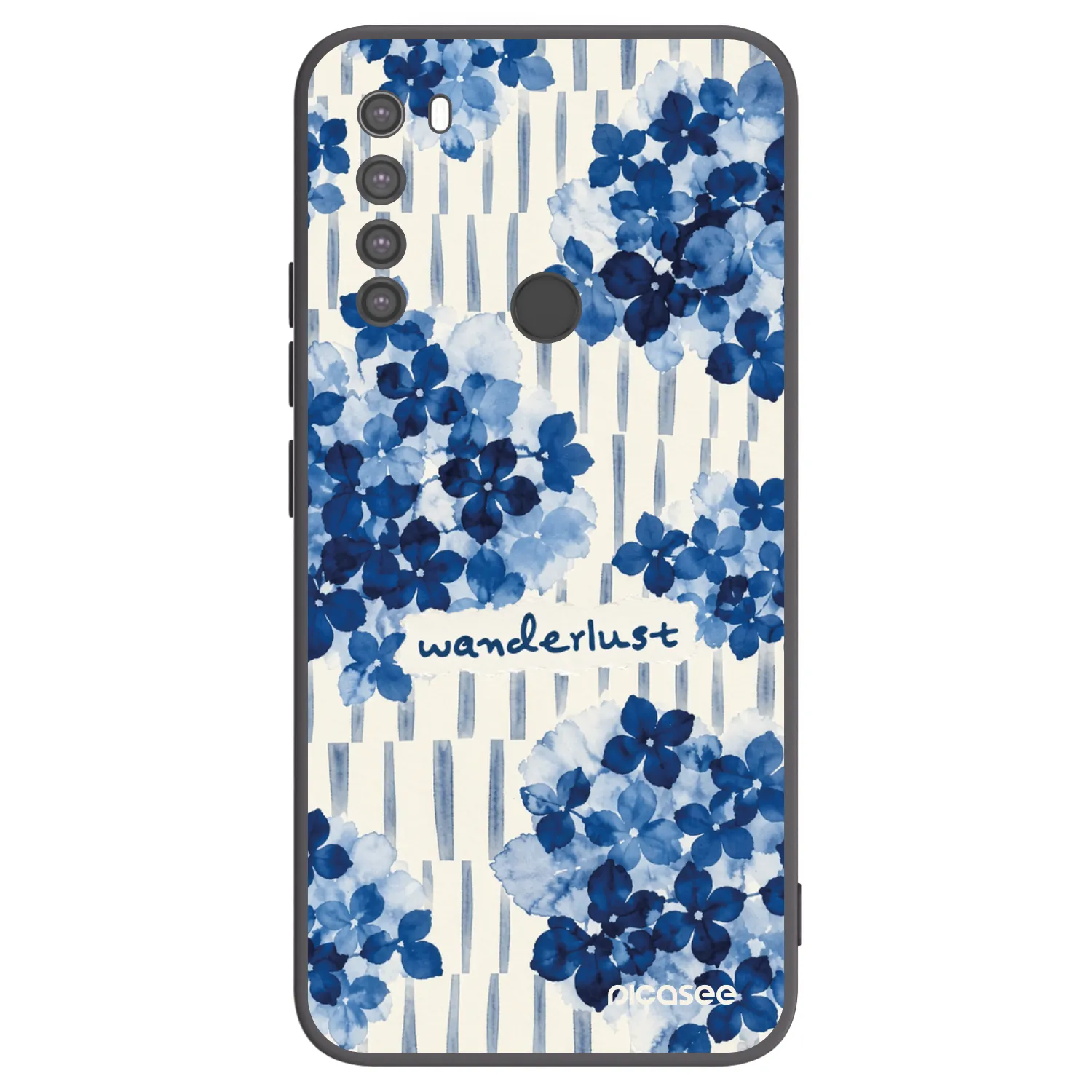 Picasee silikonowe czarne etui na Xiaomi Redmi Note 8 - Azorea
