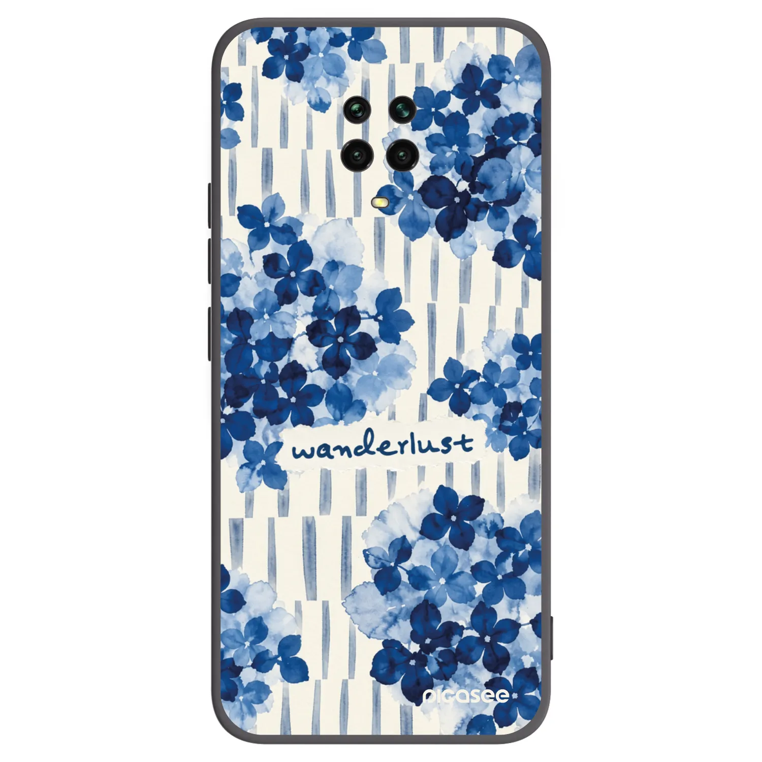 Picasee silikonowe czarne etui na Xiaomi Redmi Note 9S - Azorea