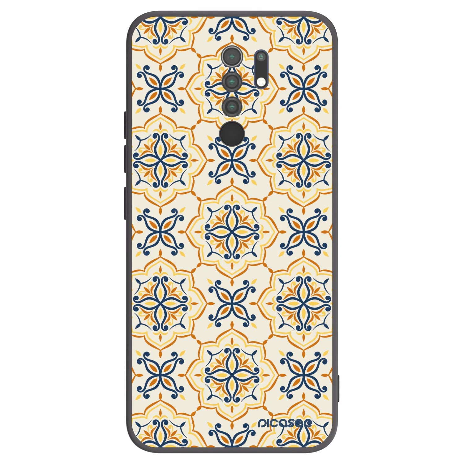 Picasee silikonowe czarne etui na Xiaomi Redmi 9 - Majolica