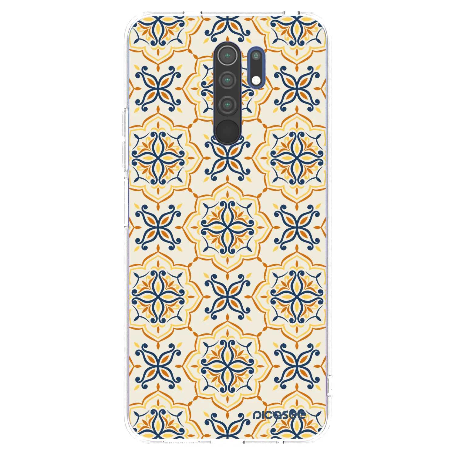 Picasee silikonowe przeźroczyste etui na Xiaomi Redmi 9 - Majolica