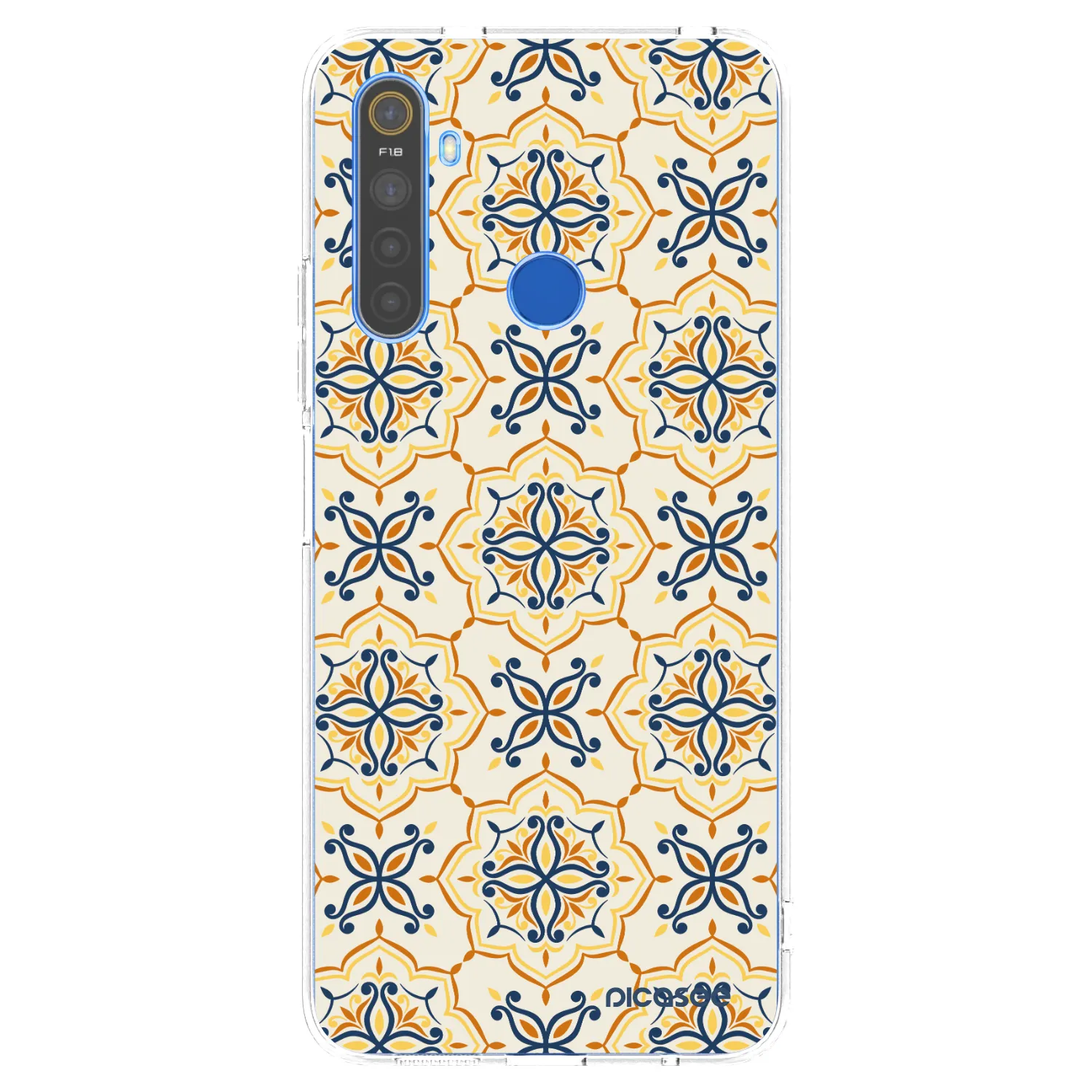 Picasee silikonowe przeźroczyste etui na Realme 5 - Majolica