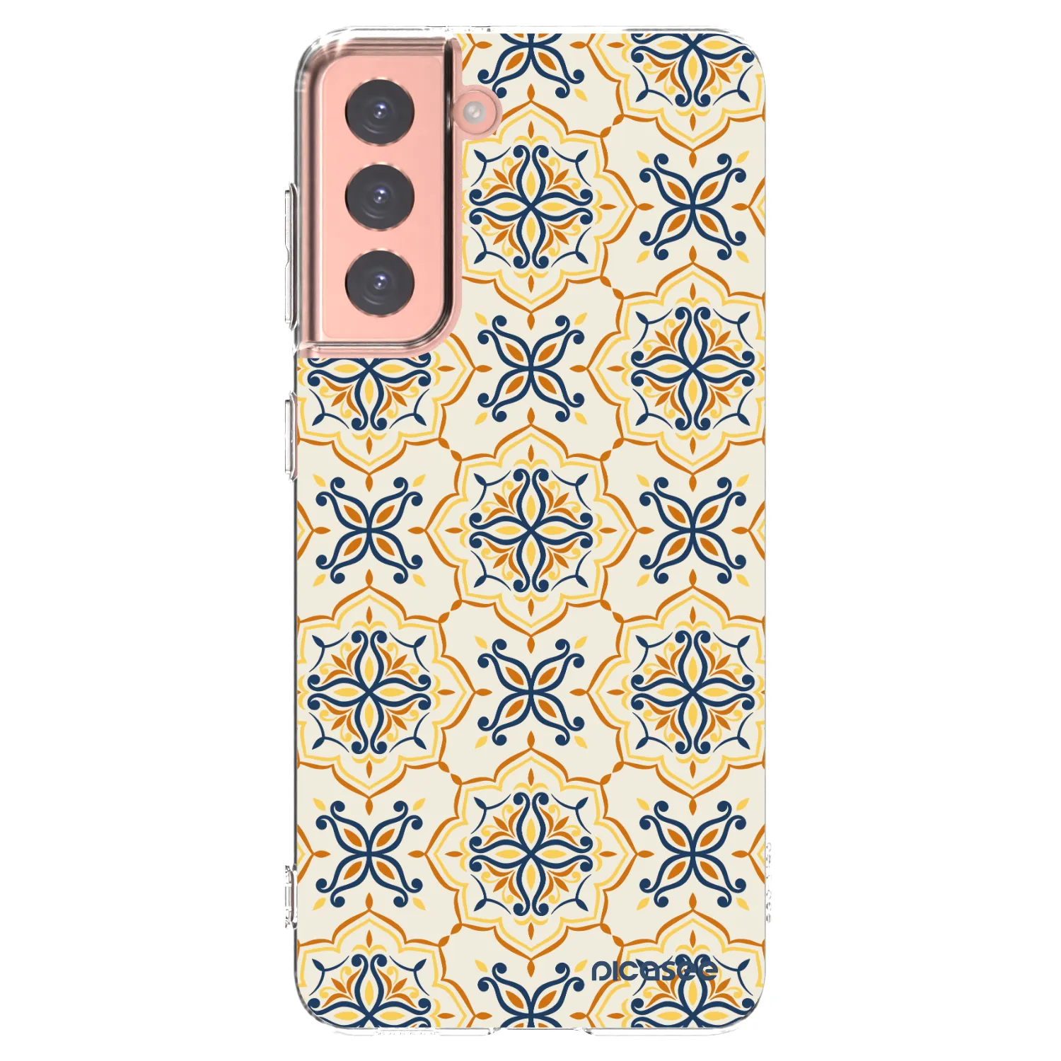 Picasee silikonowe przeźroczyste etui na Samsung Galaxy S21 5G G991B - Majolica