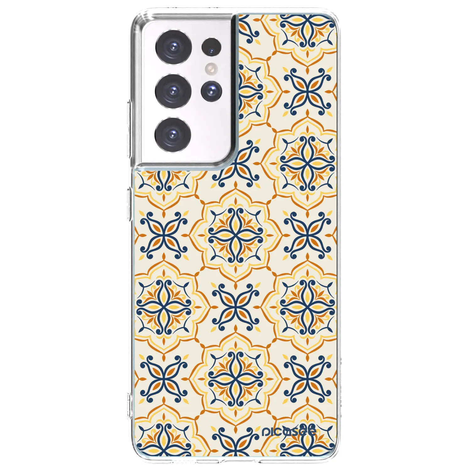 Picasee silikonowe przeźroczyste etui na Samsung Galaxy S21 Ultra 5G G998B - Majolica
