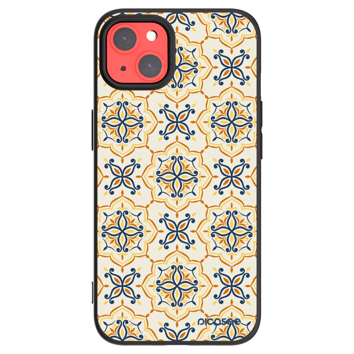 Picasee silikonowe czarne etui na Apple iPhone 13 - Majolica