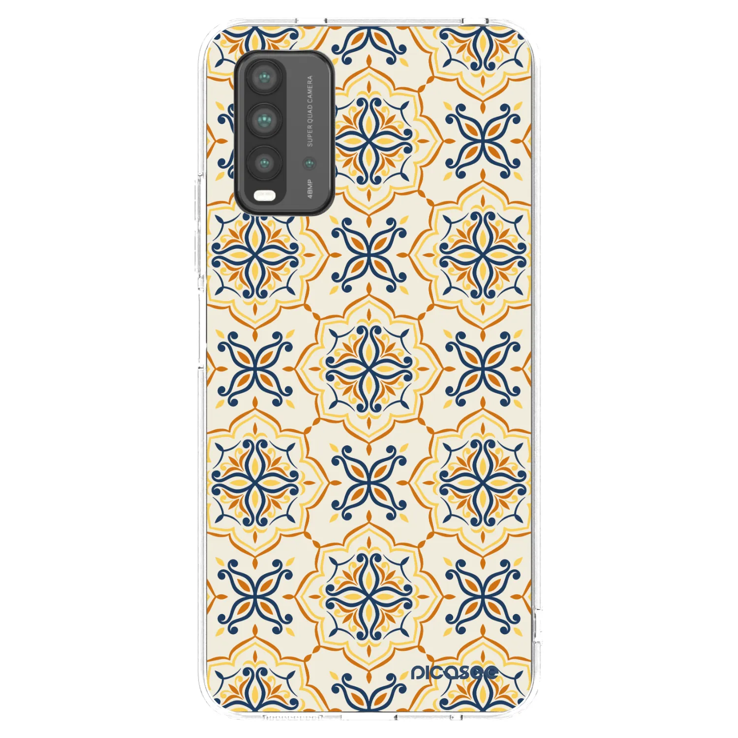 Picasee silikonowe czarne etui na Xiaomi Redmi 9T - Majolica
