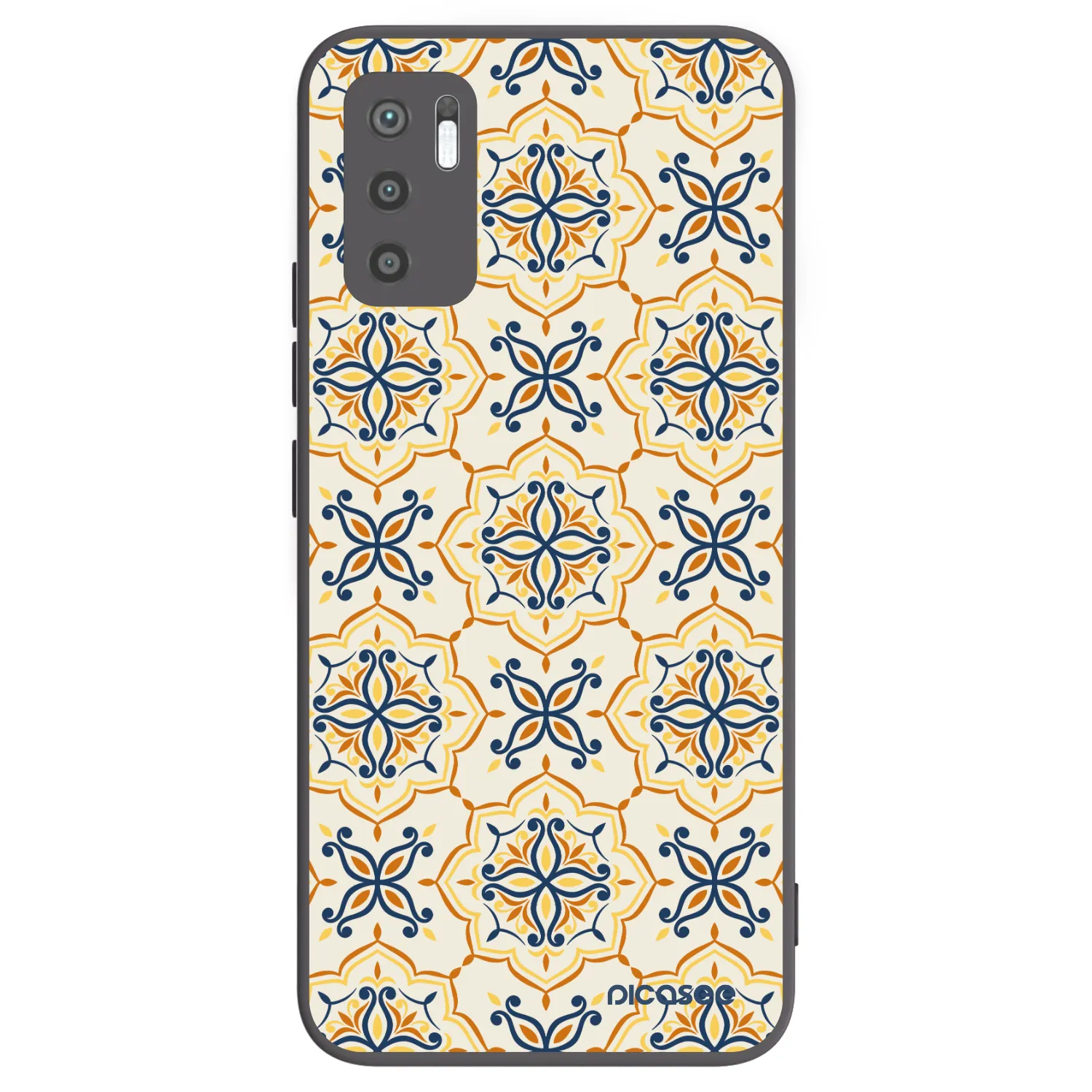 Picasee silikonowe czarne etui na Xiaomi Redmi Note 10 5G - Majolica