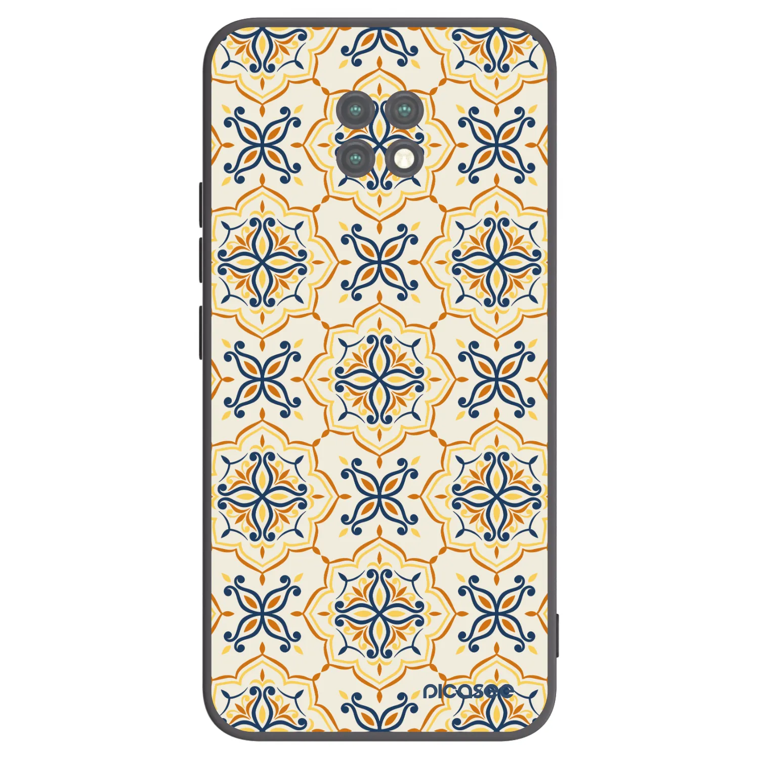 Picasee silikonowe czarne etui na Xiaomi Redmi Note 9T - Majolica