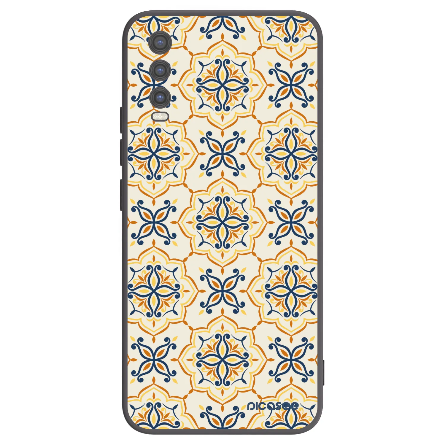 Picasee silikonowe czarne etui na Vivo Y20s - Majolica