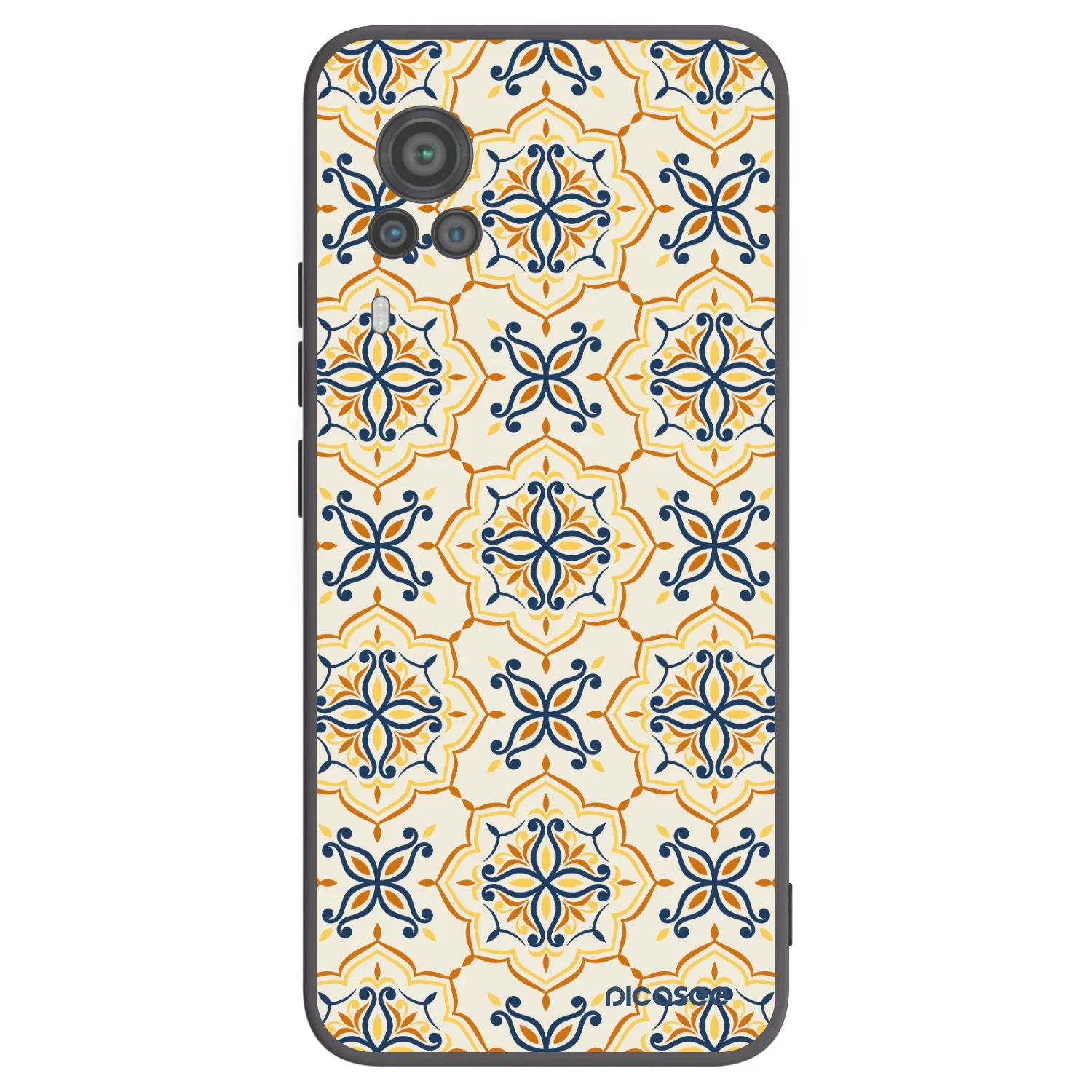 Picasee silikonowe czarne etui na Vivo X60 Pro 5G - Majolica