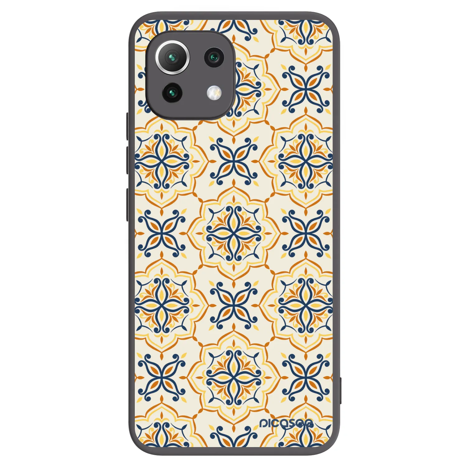 Picasee silikonowe czarne etui na Xiaomi 11 Lite 5G NE - Majolica