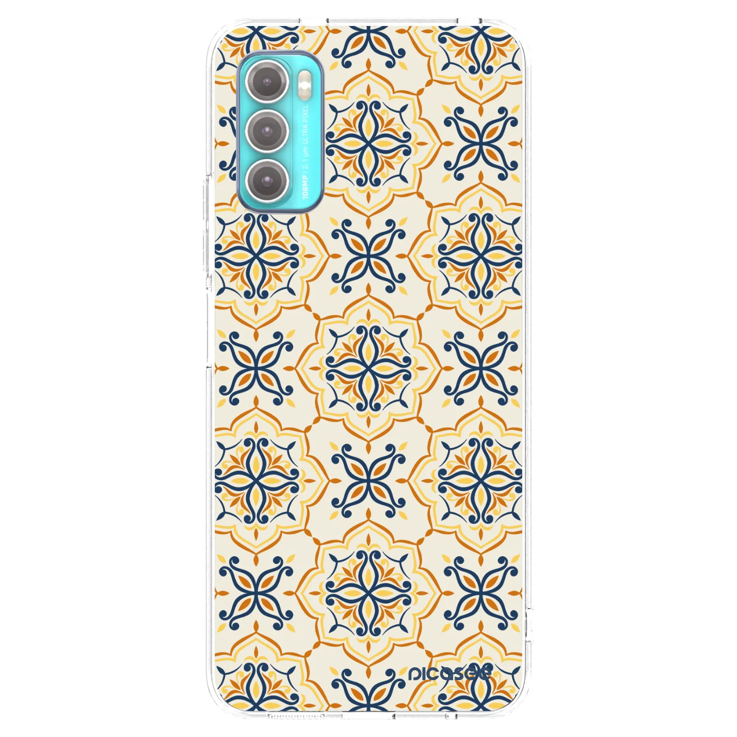 Picasee silikonowe przeźroczyste etui na Motorola Moto G60 - Majolica