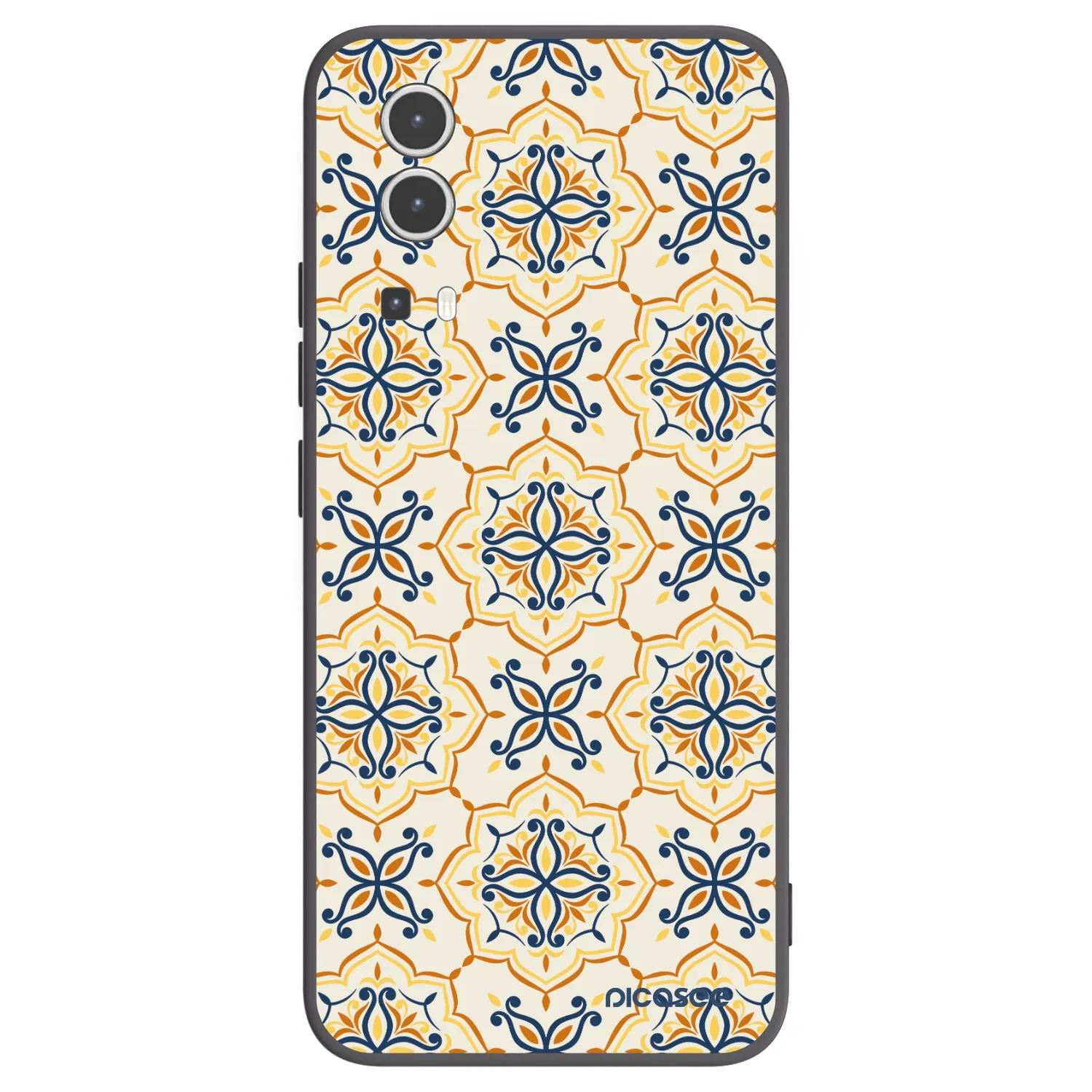 Picasee silikonowe czarne etui na Vivo Y72 5G - Majolica
