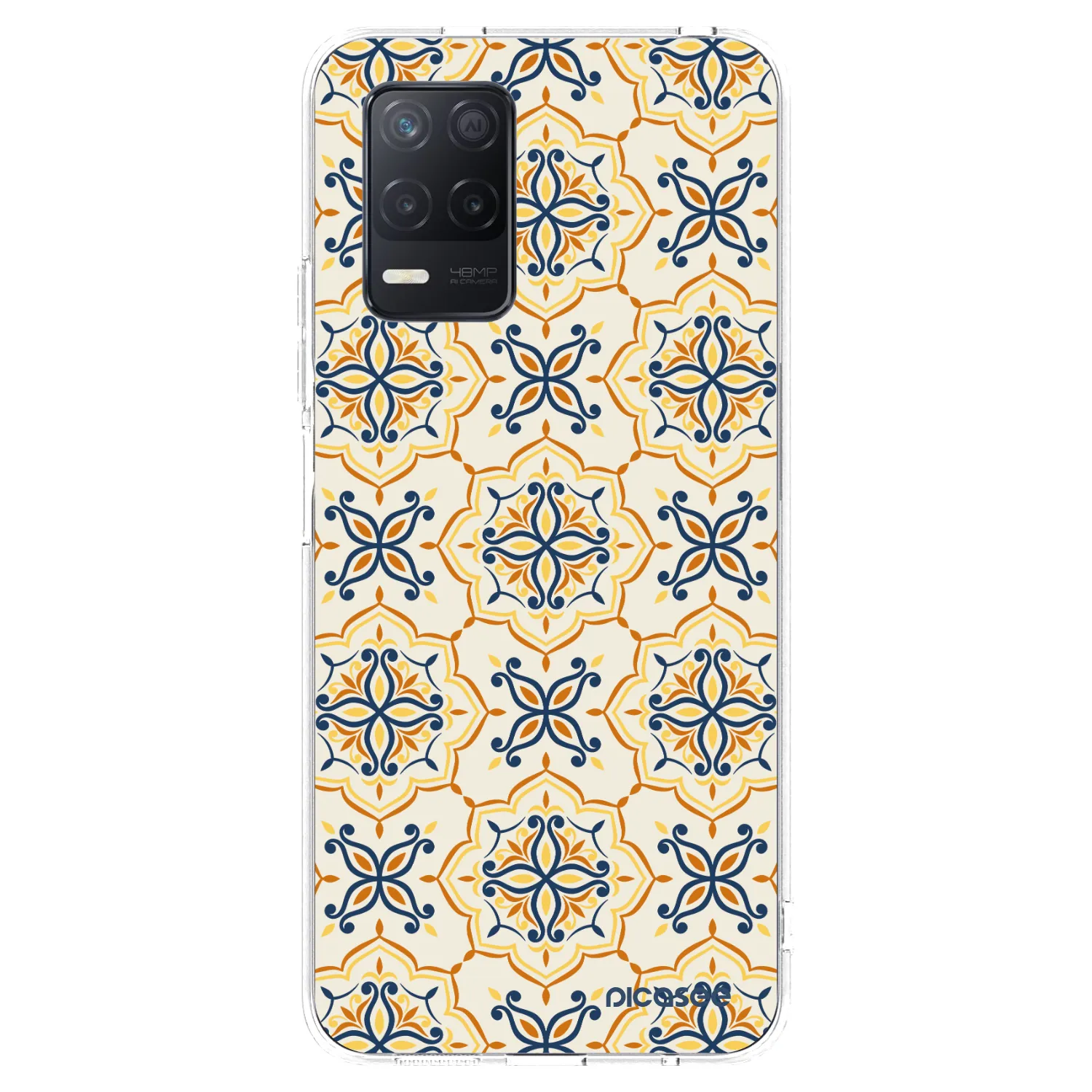 Picasee silikonowe przeźroczyste etui na Realme 8 5G - Majolica