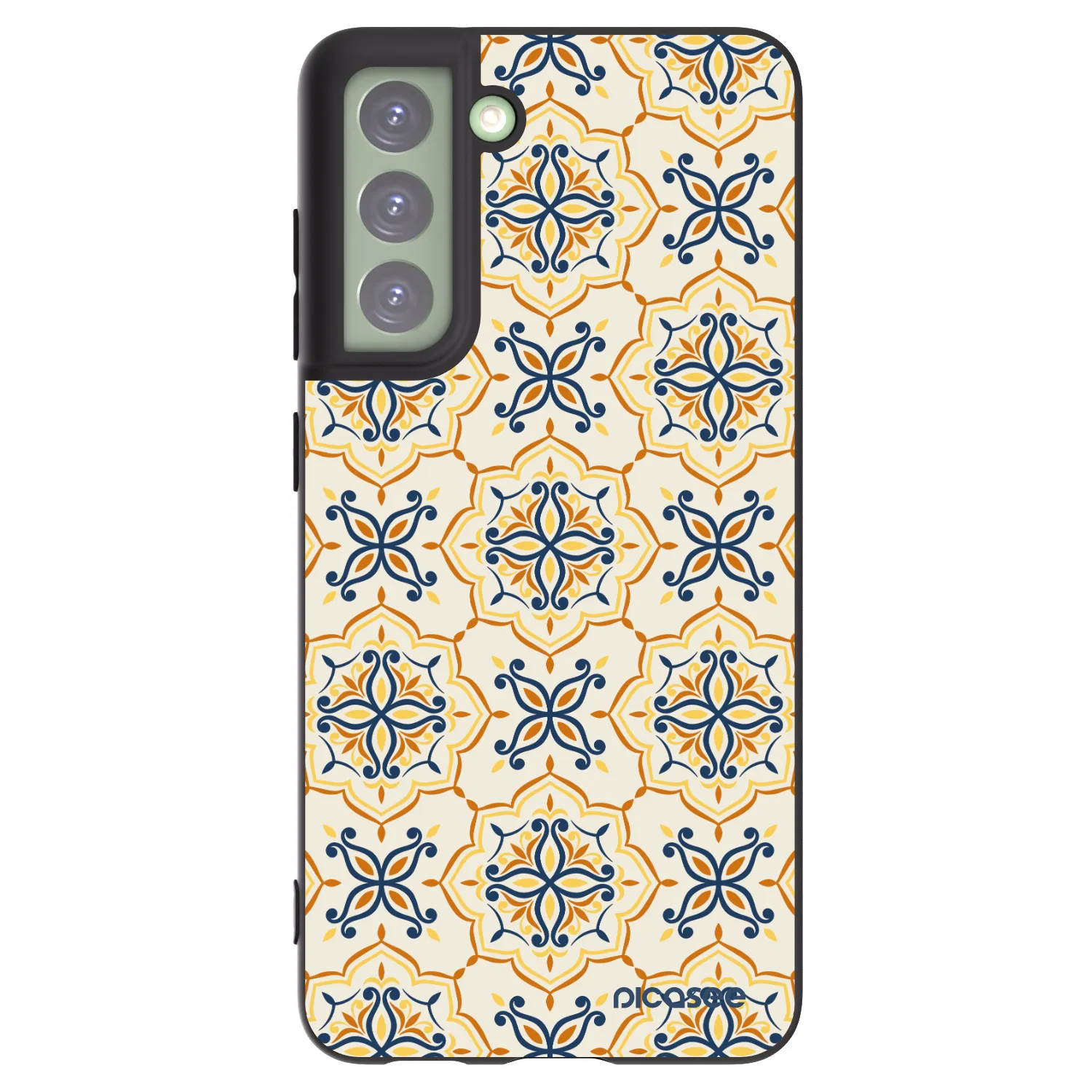 Picasee silikonowe czarne etui na Samsung Galaxy S21 FE 5G - Majolica