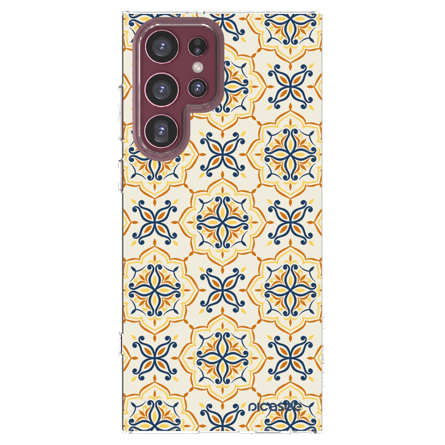 Picasee silikonowe przeźroczyste etui na Samsung Galaxy S22 Ultra 5G - Majolica
