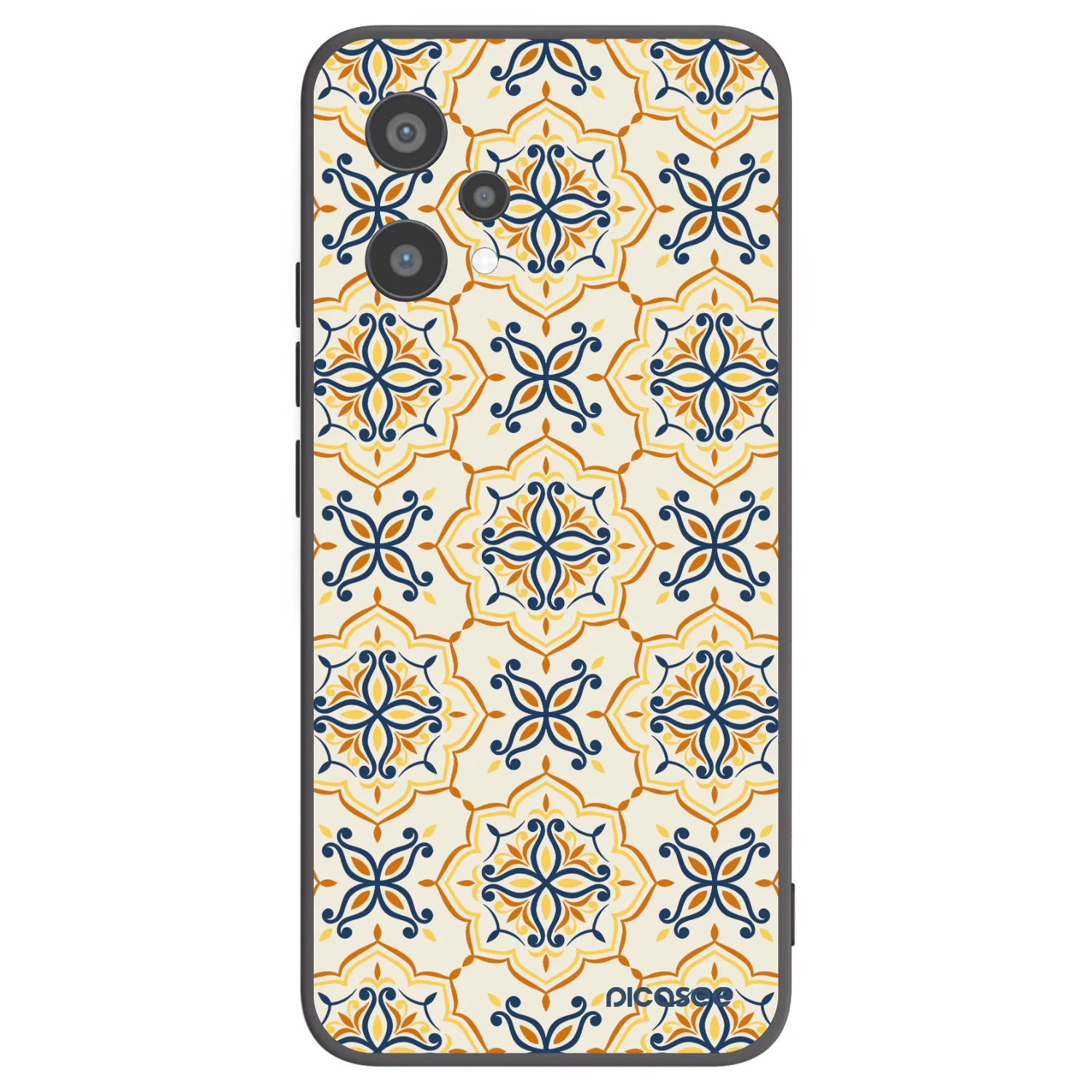 Picasee silikonowe czarne etui na Realme 9 Pro 5G - Majolica