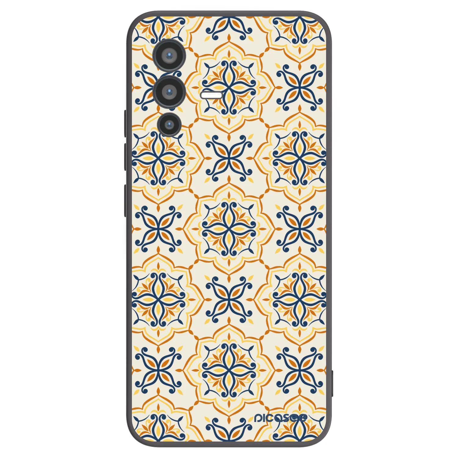 Picasee silikonowe czarne etui na Vivo V23 5G - Majolica