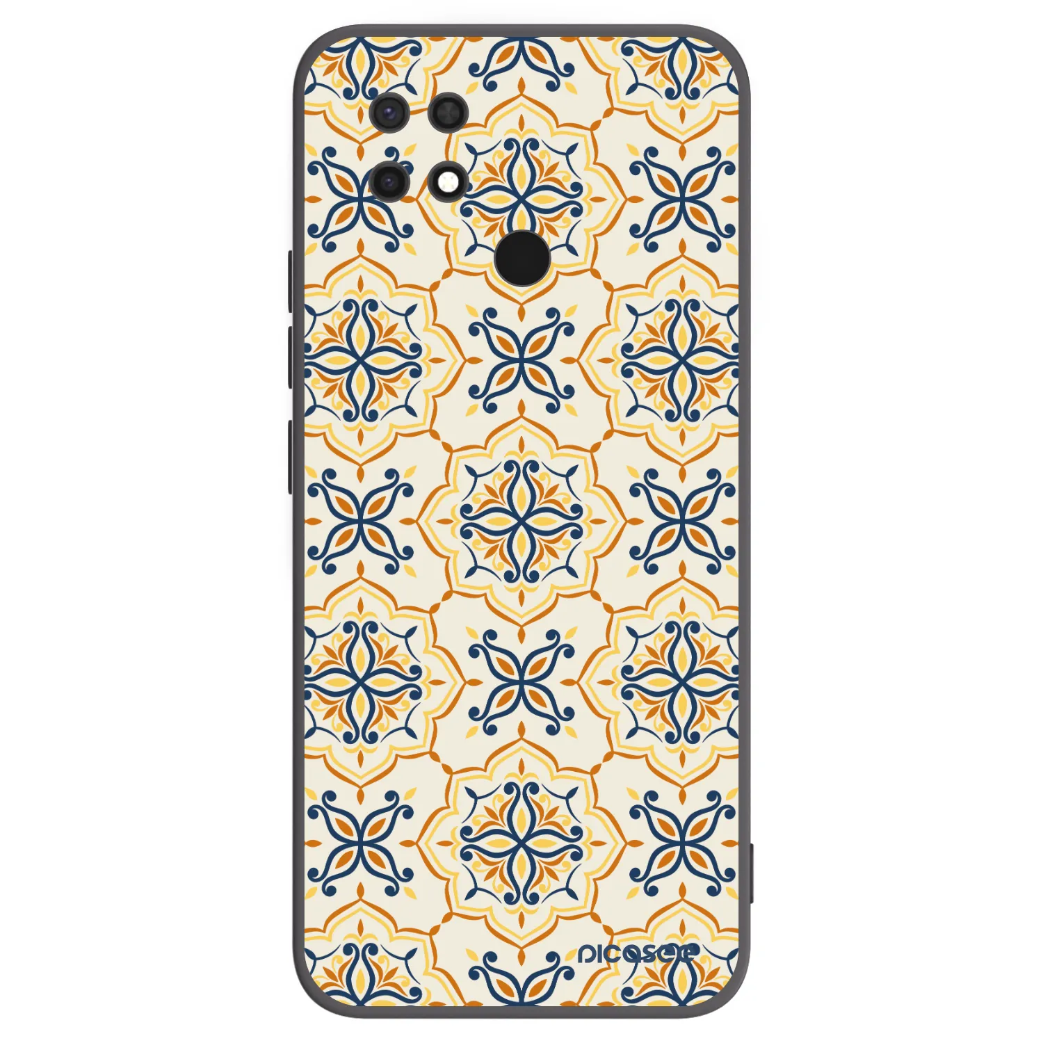 Picasee silikonowe czarne etui na Xiaomi Redmi 10C - Majolica