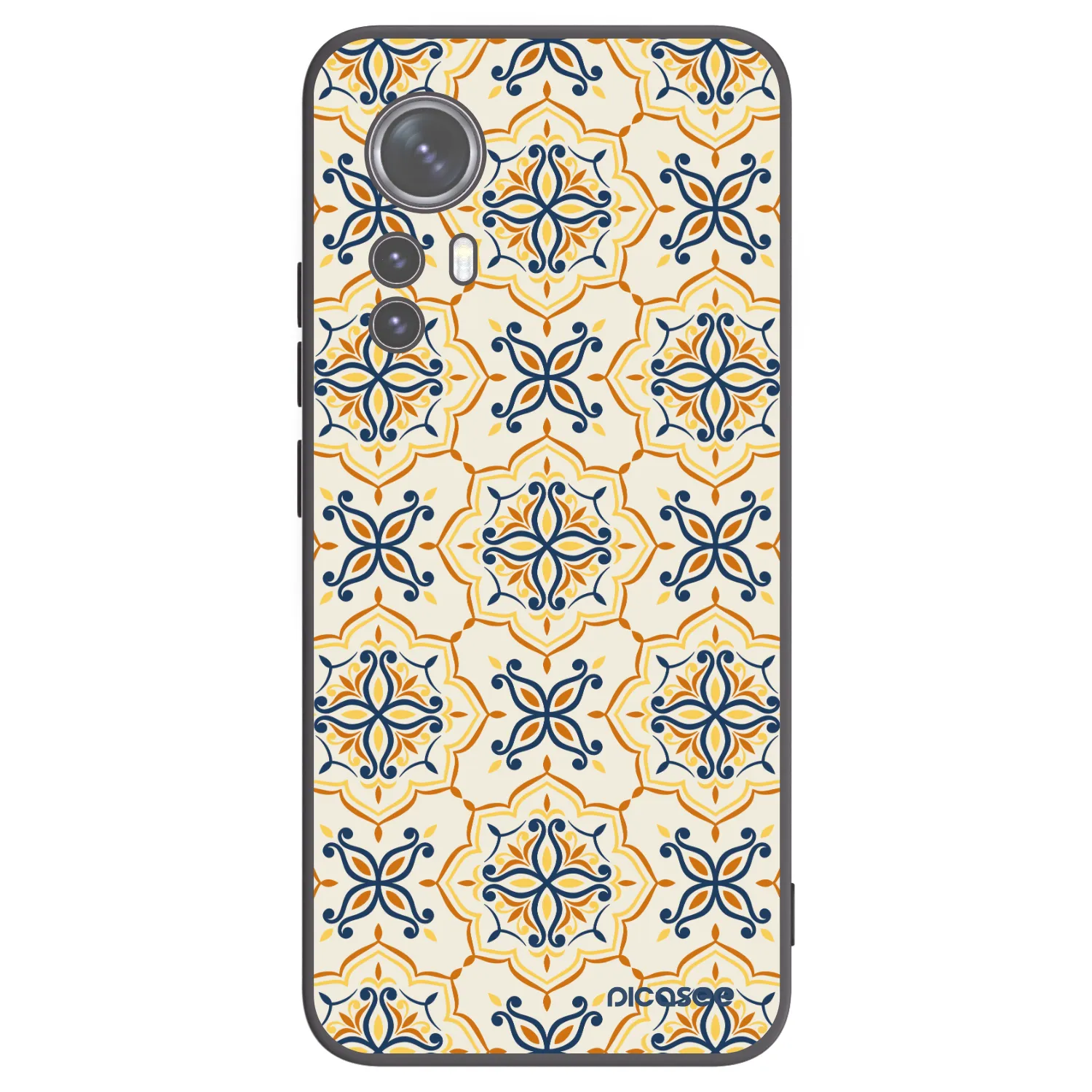 Picasee silikonowe czarne etui na Xiaomi 12X - Majolica