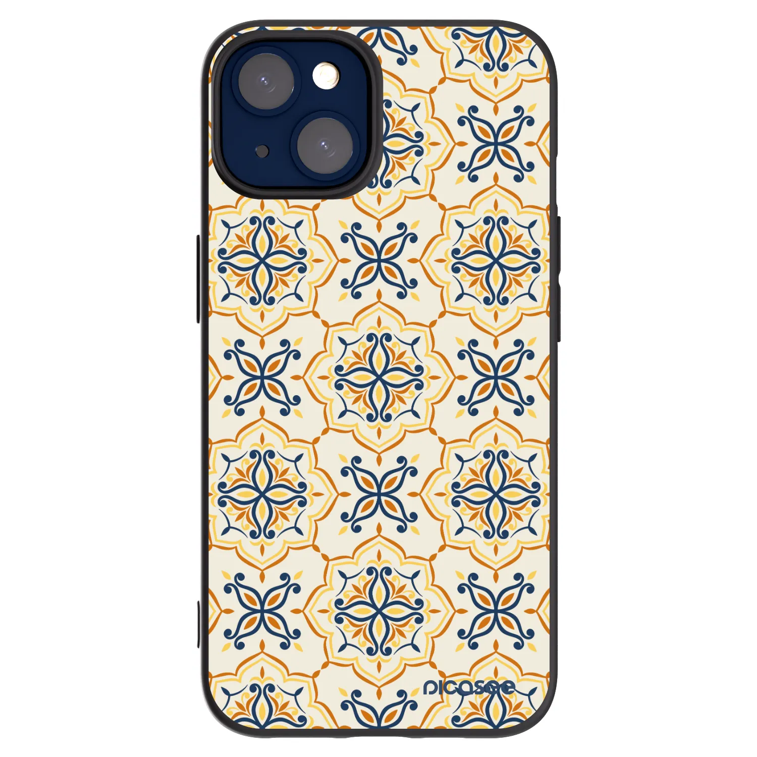 Picasee silikonowe czarne etui na Apple iPhone 14 - Majolica