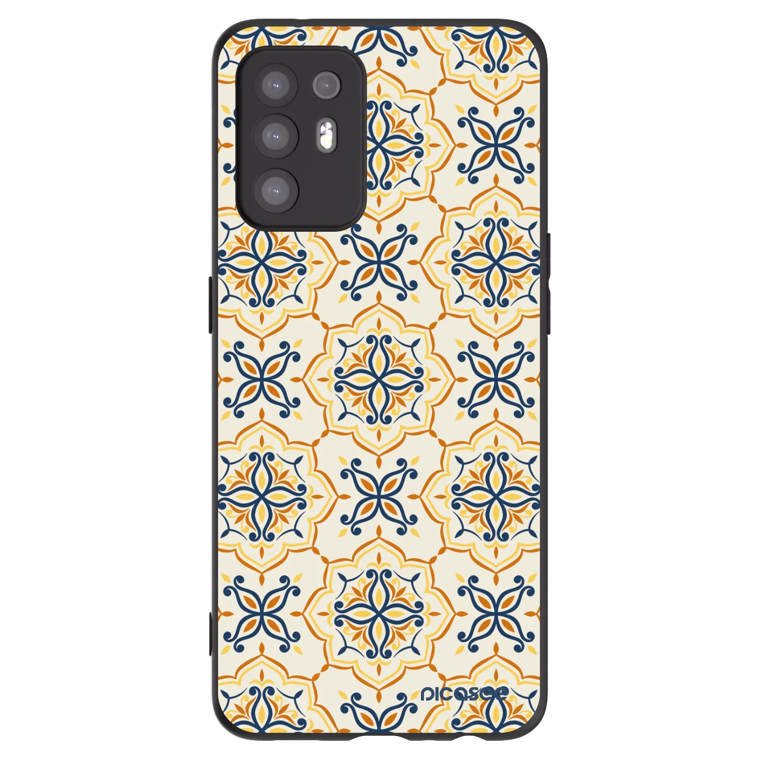 Picasee silikonowe czarne etui na OPPO A94 5G - Majolica