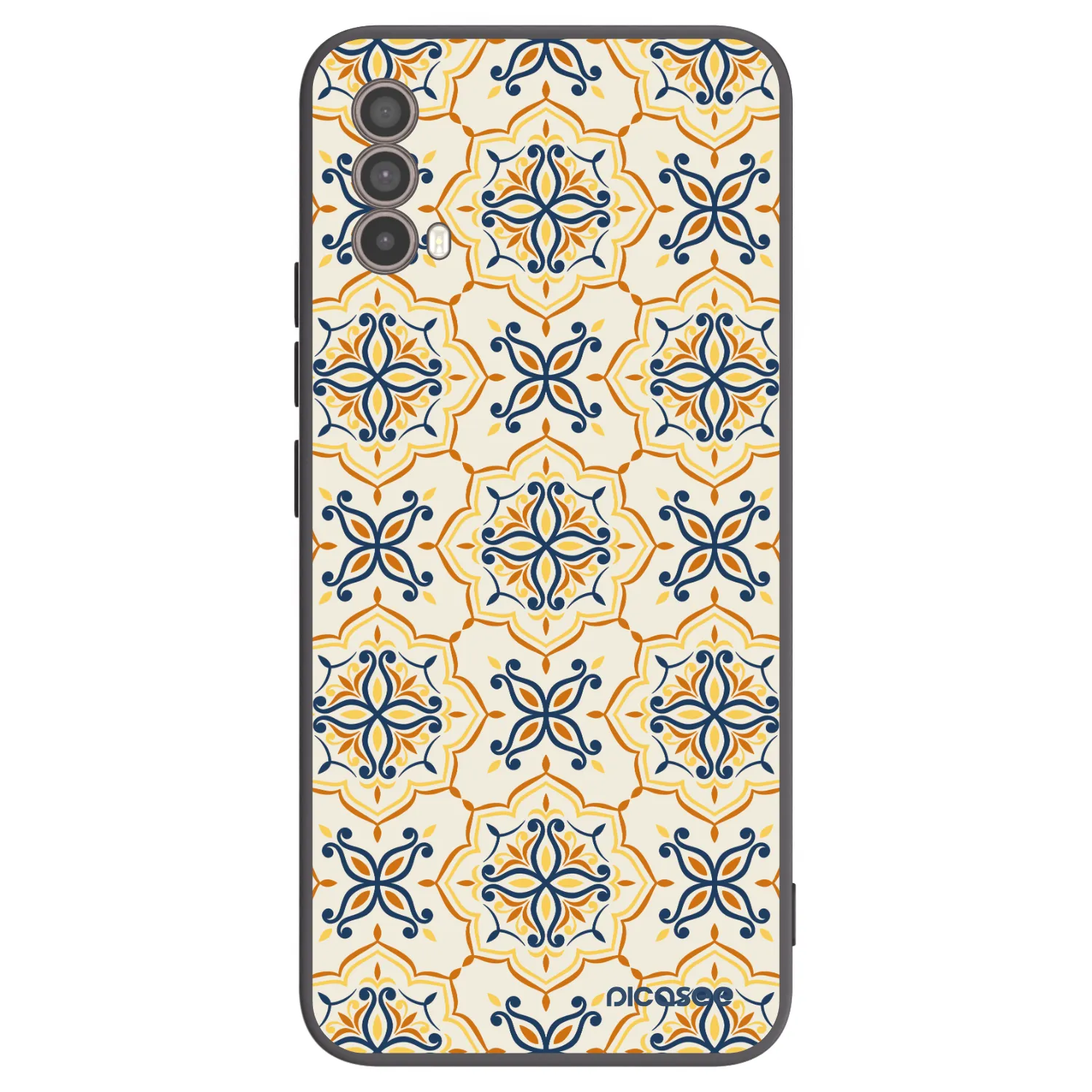 Picasee silikonowe czarne etui na Motorola Moto E40 - Majolica