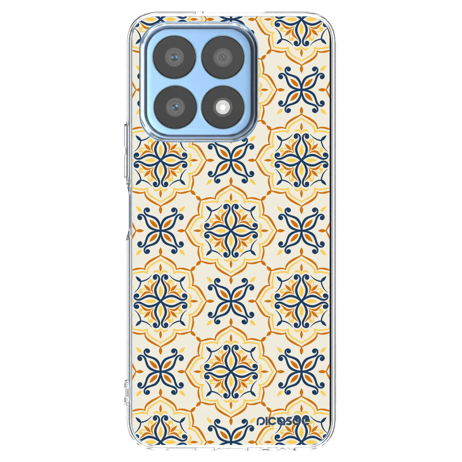 Picasee silikonowe przeźroczyste etui na Honor X8a - Majolica
