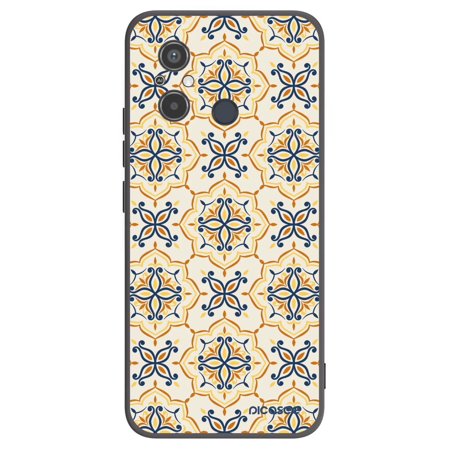 Picasee silikonowe czarne etui na Xiaomi Redmi 12C - Majolica