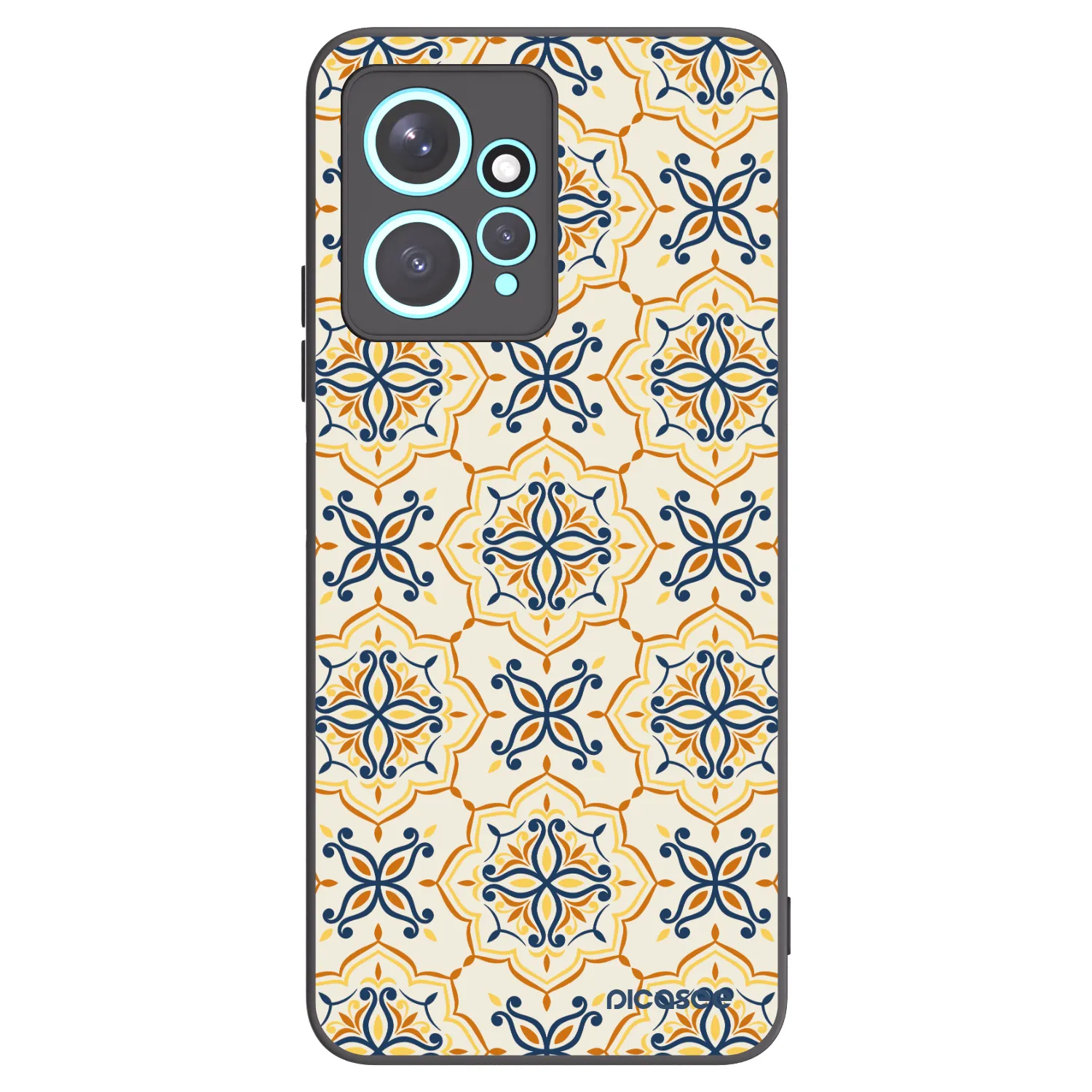 Picasee silikonowe czarne etui na Xiaomi Redmi Note 12 4G - Majolica