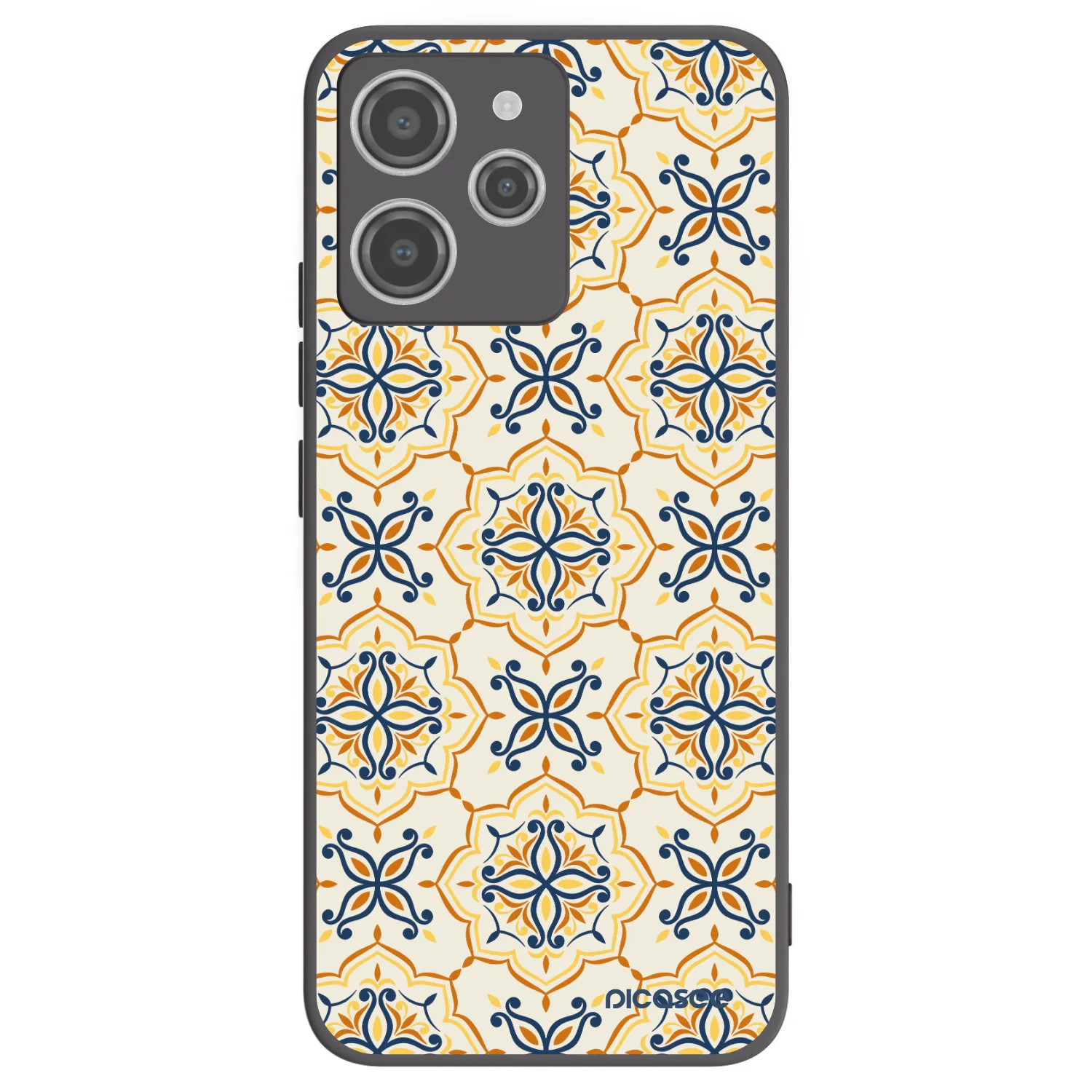 Picasee silikonowe czarne etui na Xiaomi Redmi 12 4G - Majolica