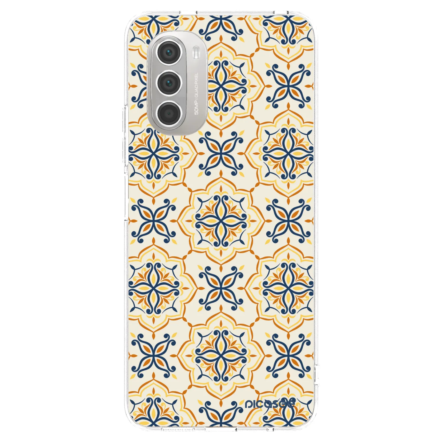 Picasee silikonowe przeźroczyste etui na Motorola Moto G51 - Majolica