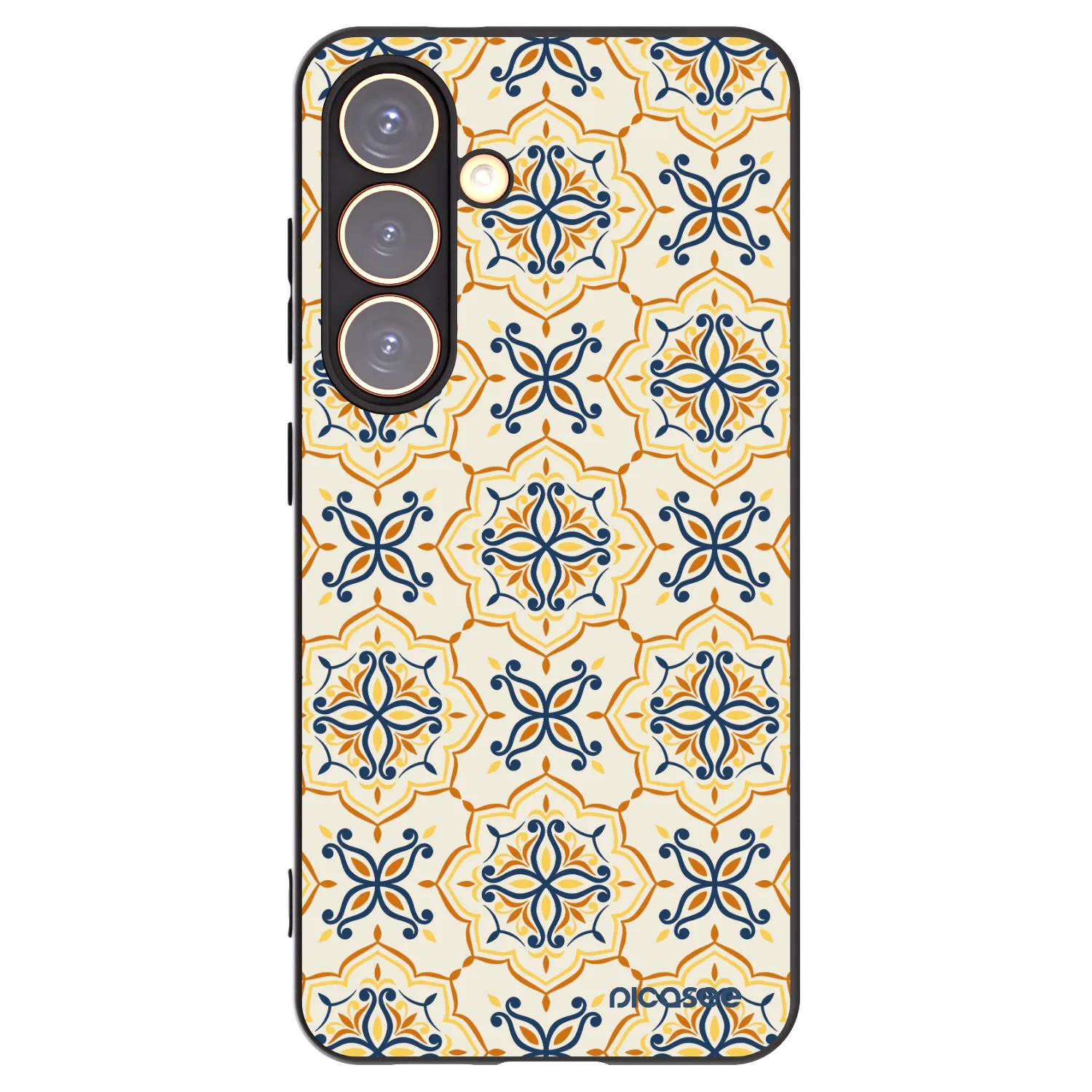 Picasee silikonowe czarne etui na Samsung Galaxy S24 S921B 5G - Majolica