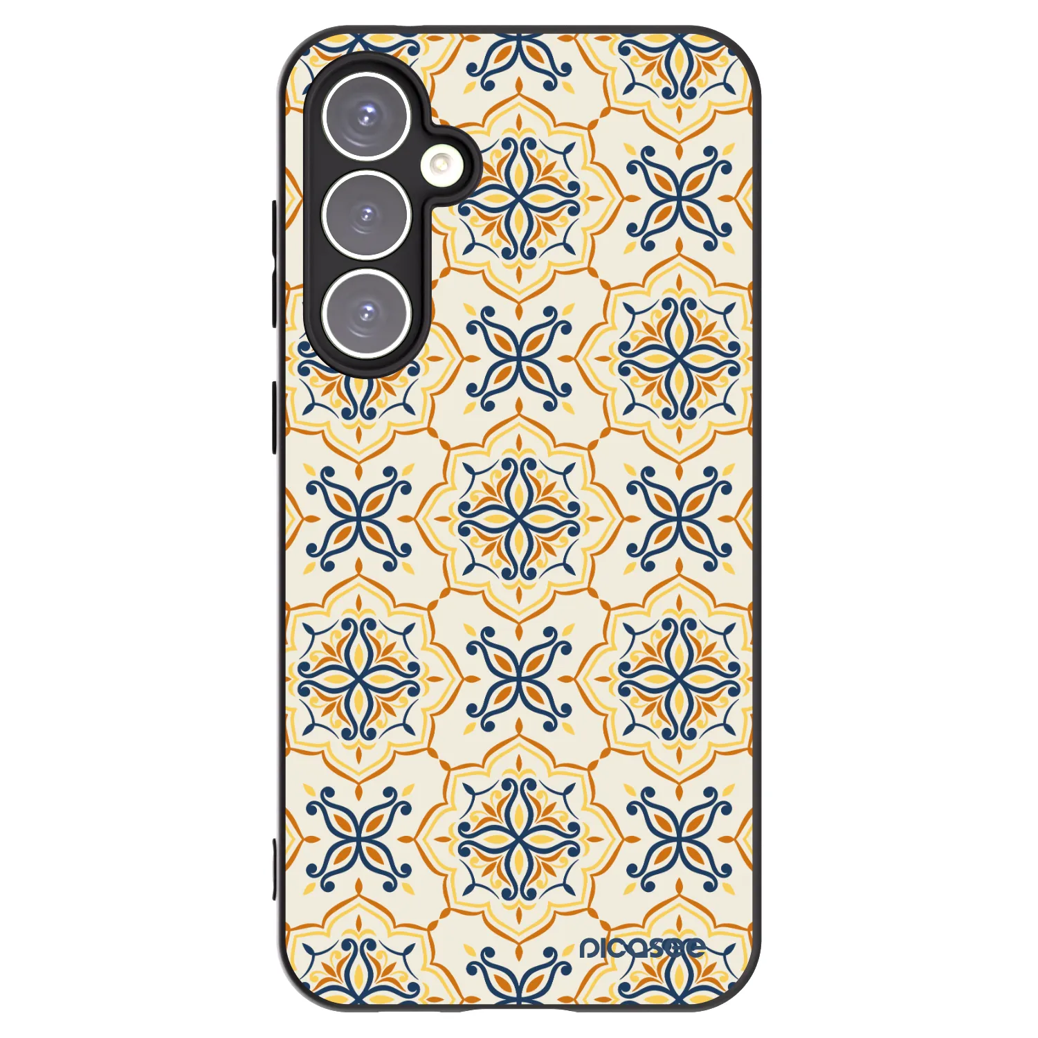 Picasee silikonowe czarne etui na Samsung Galaxy S23 FE S711B - Majolica